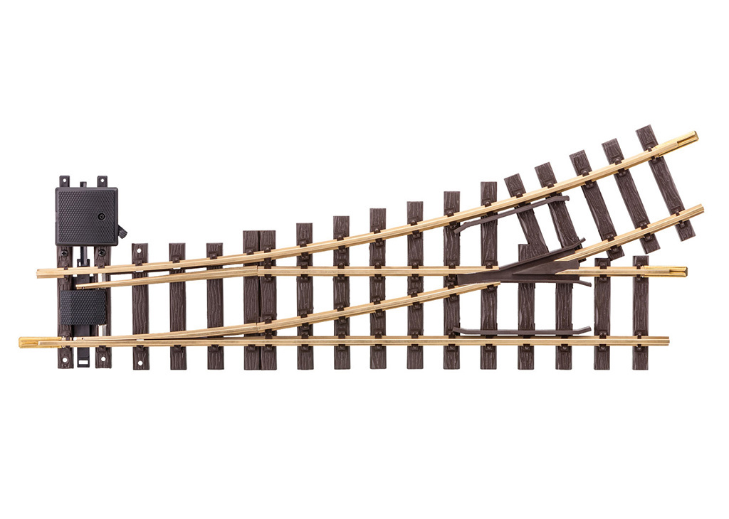 LGB Left Manual Turnout R3, 22.5°