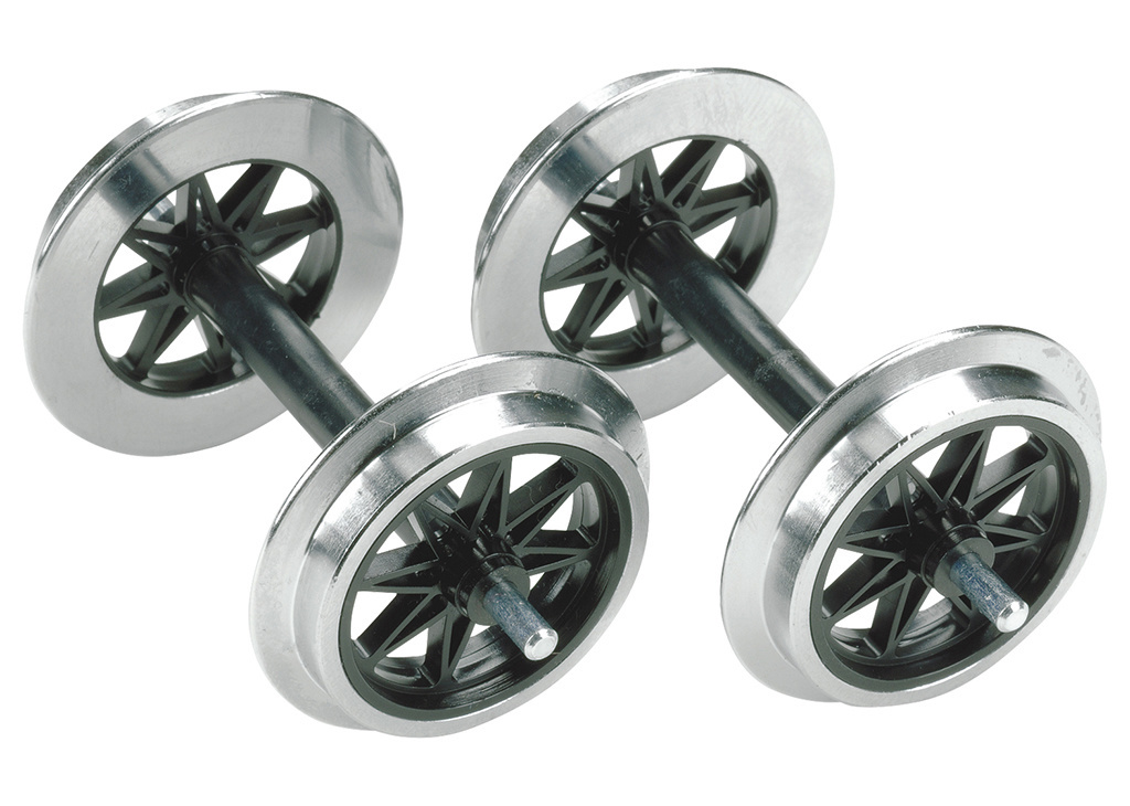 LGB Metal Double-Spoked Wheel Sets, 2 Pieces