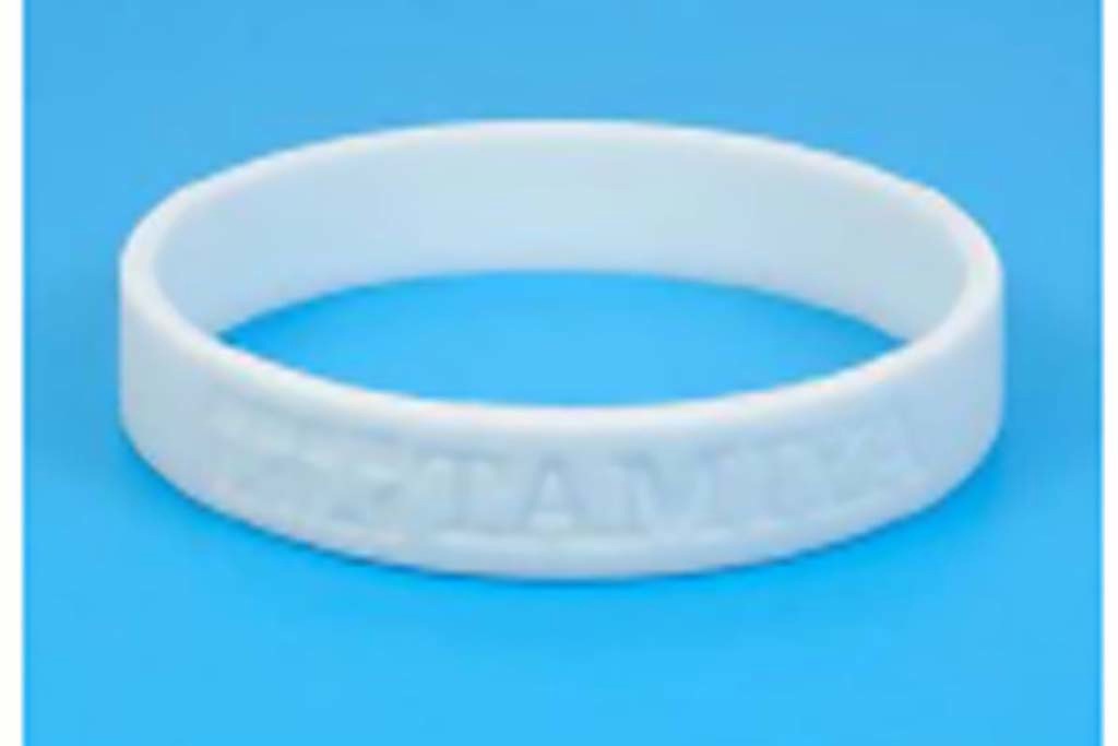 Tamiya TAMIYA SILICONE BRACELET (WHITE)
