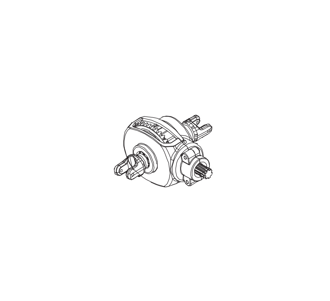 PD Racing 4S Differential Gear Box Assembly 1PCS