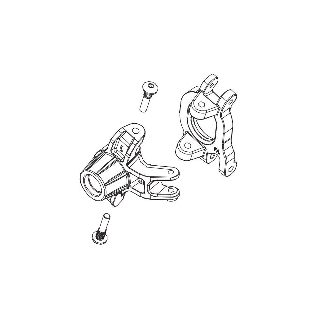 PD Racing Fr. Left C hub Unit 1PCS