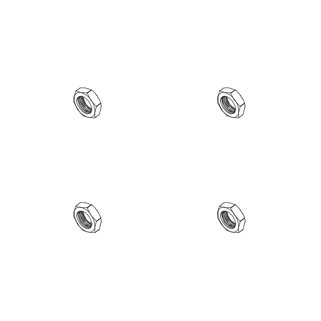 PD Racing 17mm Wheel Nut 4pcs