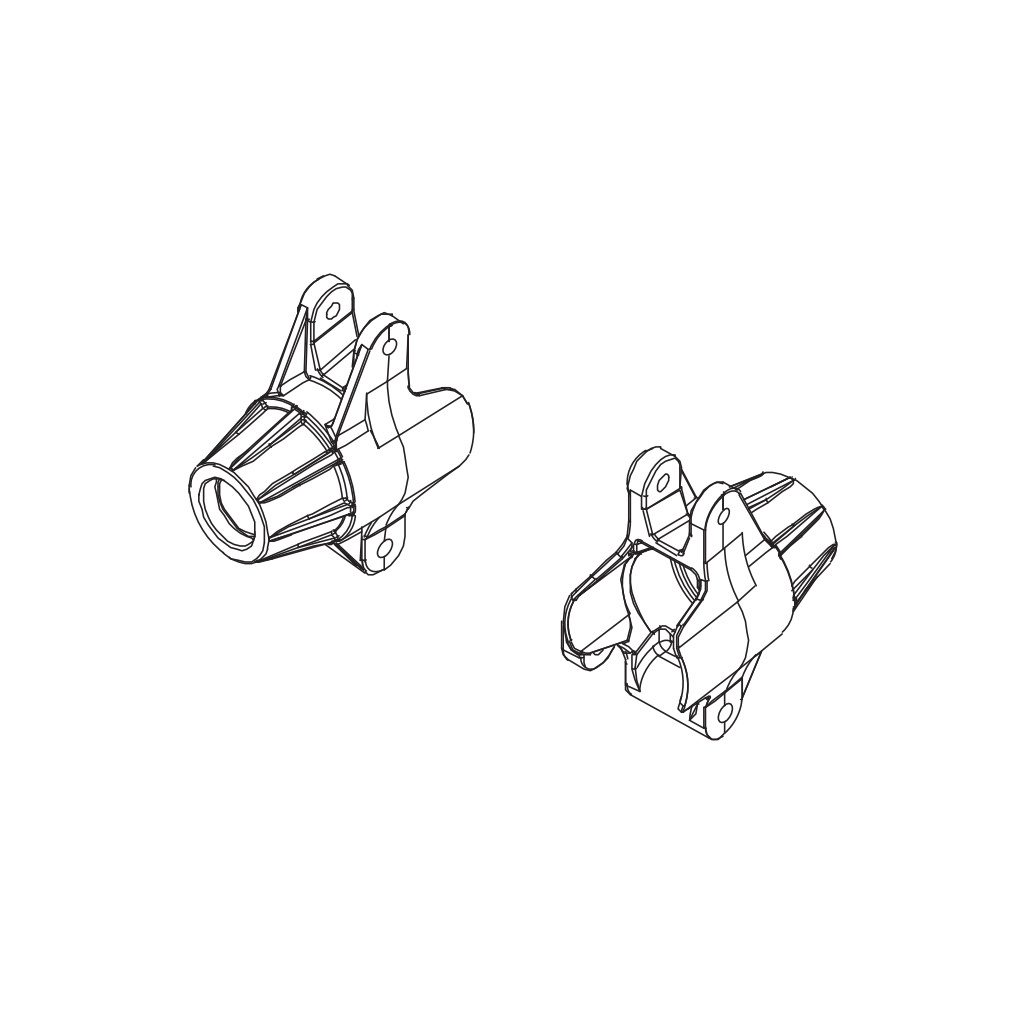 PD Racing Rr.  C hub Unit 1PCS