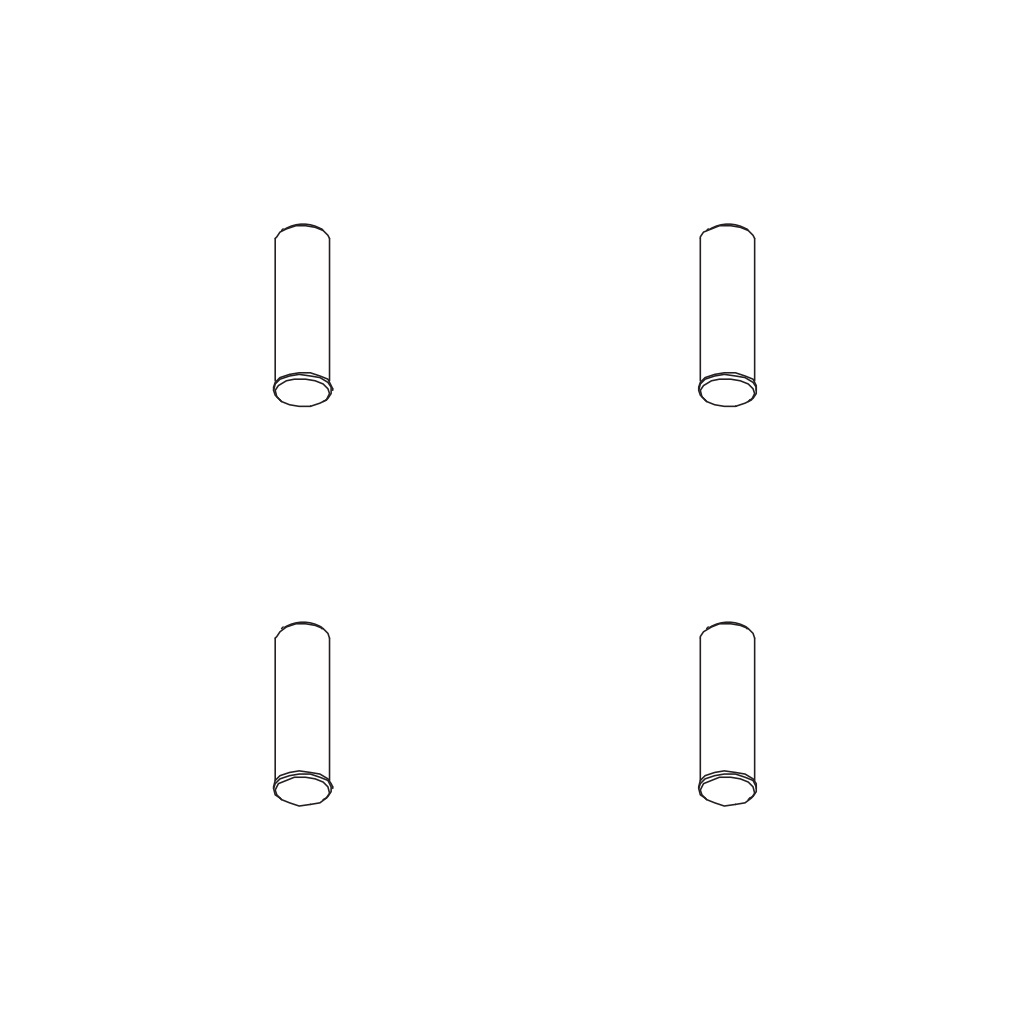 PD Racing Idler Gear Shaft 4PCS