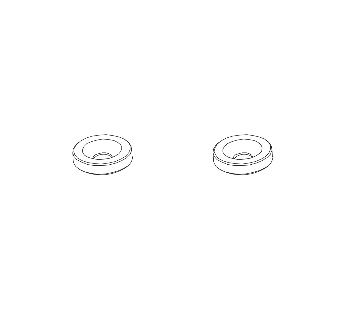 PD Racing Tail Wing Gasket 2PCS