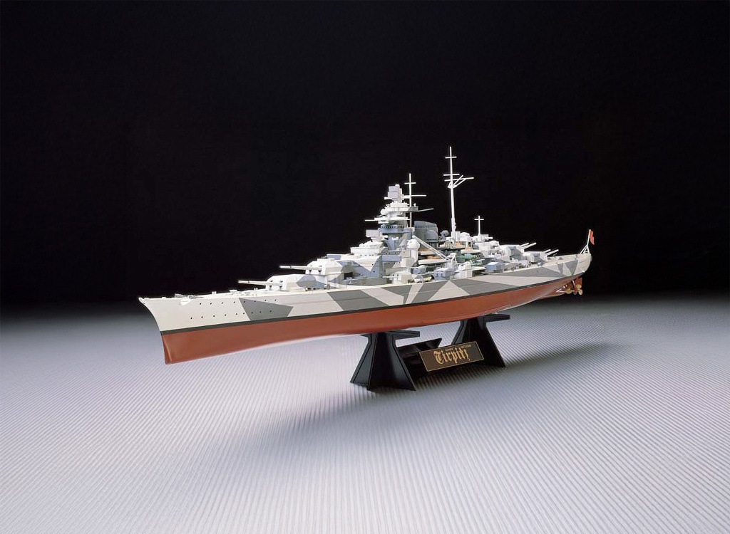 Tamiya Tirpitz Battleship with Stand