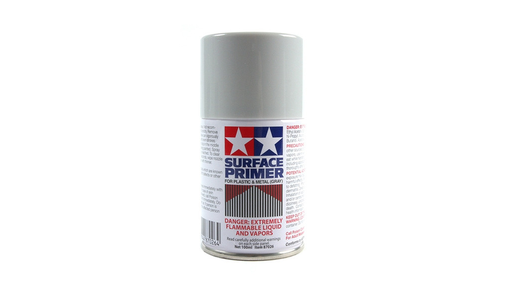 Tamiya Surface Primer for Plastic & Metal (Grey)