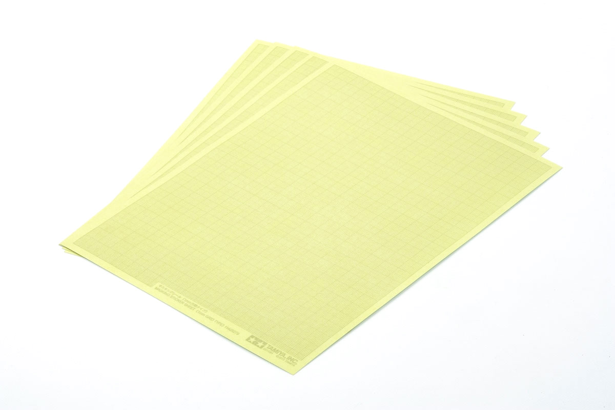 Tamiya Masking Sticker Sheet 1mm Grid (5 pc)