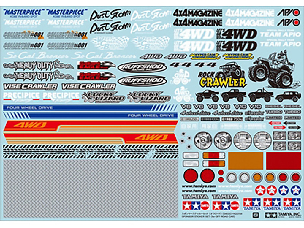 Tamiya RC SPONSER STICKER SET