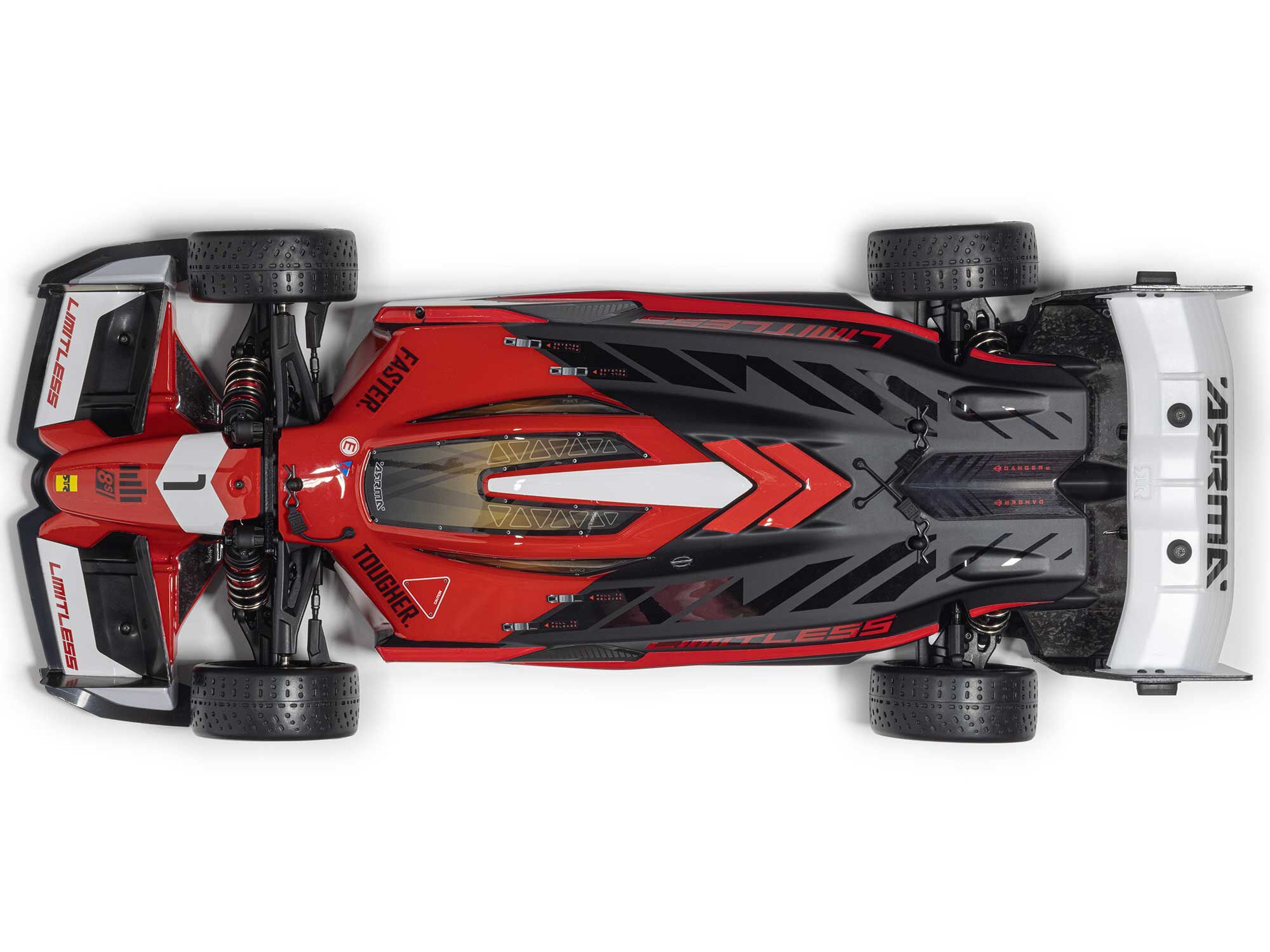 1/7 LIMITLESS 120 8S AVC 4X4 RTR Street Speed, Red/Black-4