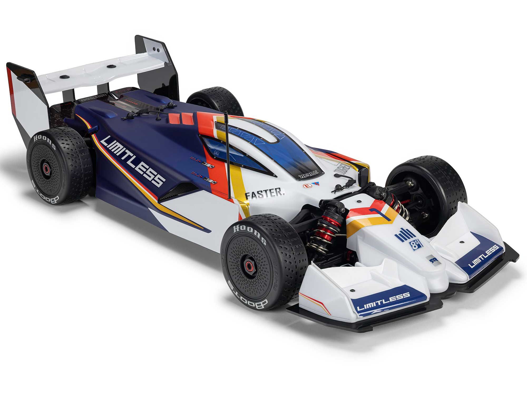 1/7 LIMITLESS 120 8S AVC 4X4 RTR Street Speed, White/Blue-3