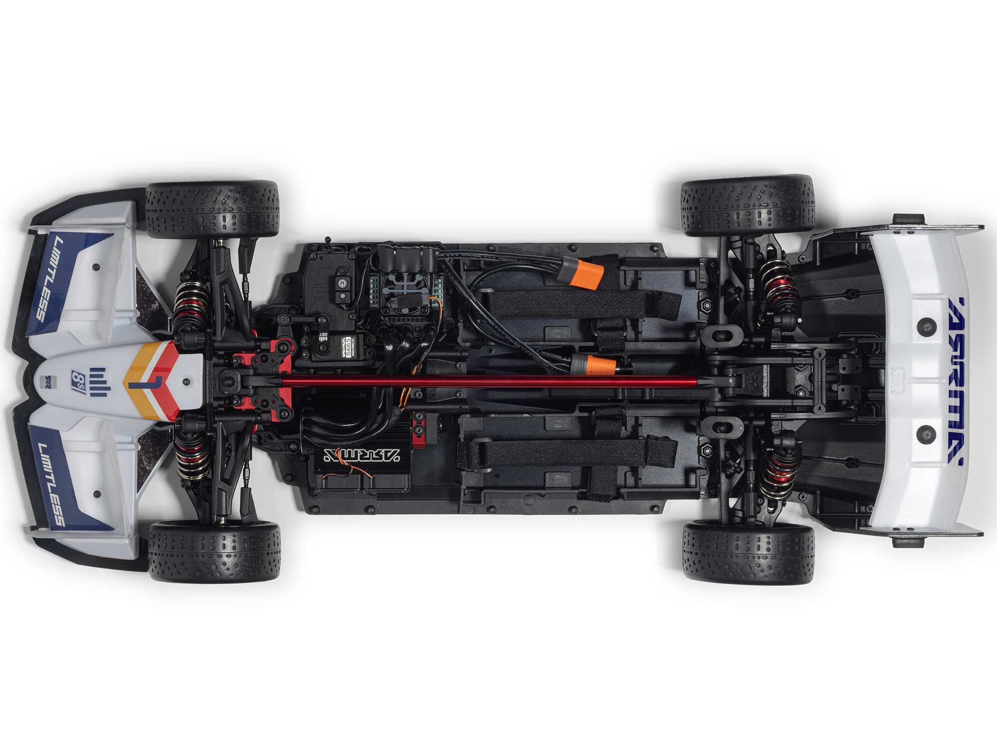 1/7 LIMITLESS 120 8S AVC 4X4 RTR Street Speed, White/Blue-9