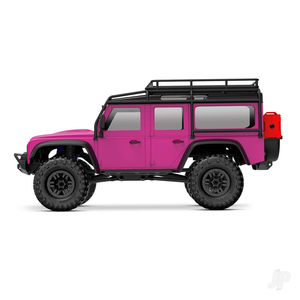 Traxxas TRX-4M Land Rover Defender 1:18 4WD Electric Trail Crawler, Pink (+ TQ, ECM-2.5, Titan 87T, 750mAh LiPo, USB Charger, Clipless Body)-4