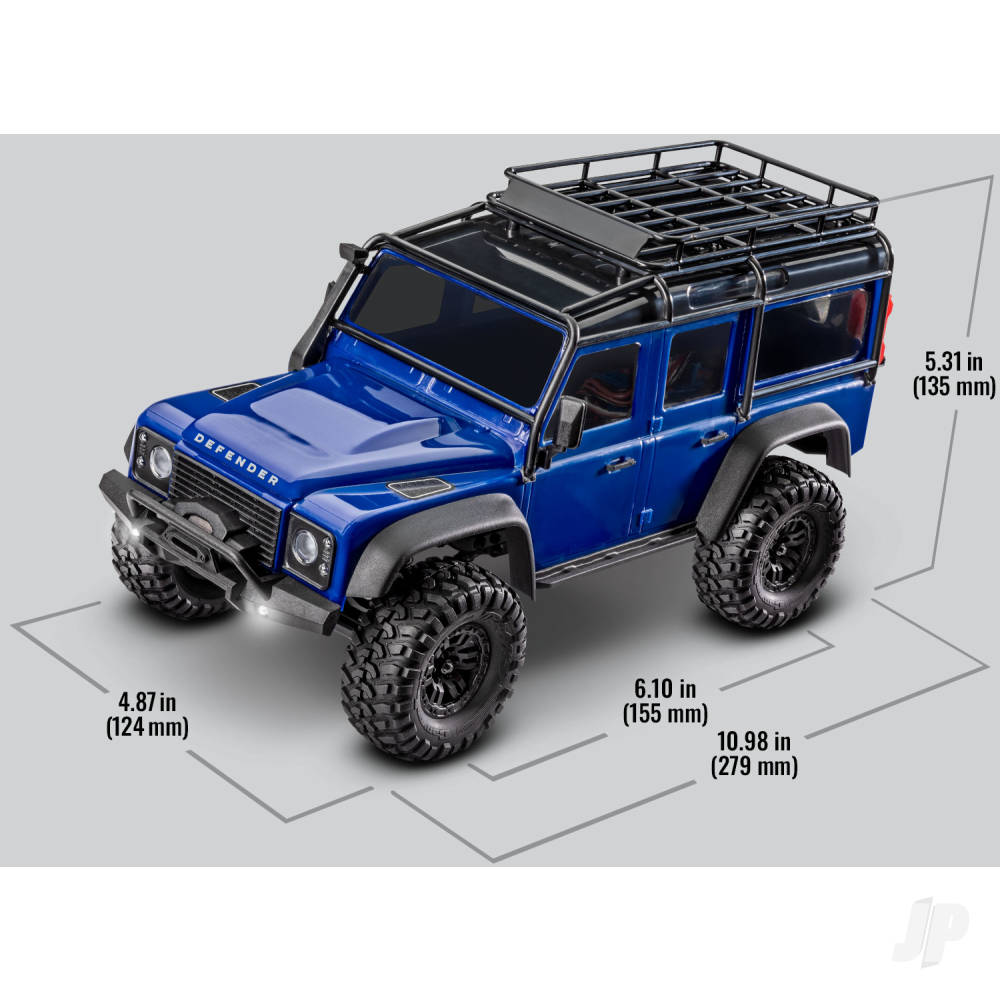 Traxxas TRX-4M Land Rover Defender 1:18 4WD Electric Trail Crawler, Pink (+ TQ, ECM-2.5, Titan 87T, 750mAh LiPo, USB Charger, Clipless Body)-10