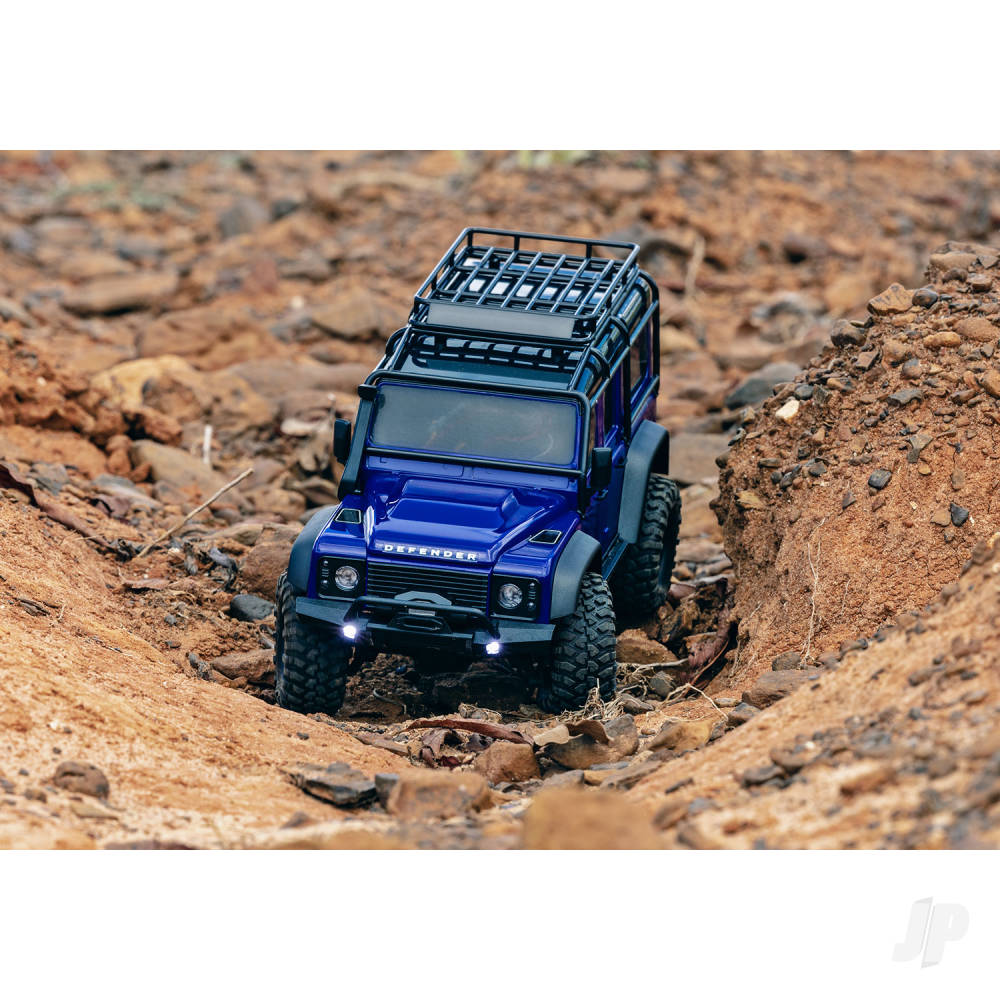 Traxxas TRX-4M Land Rover Defender 1:18 4WD Electric Trail Crawler, Pink (+ TQ, ECM-2.5, Titan 87T, 750mAh LiPo, USB Charger, Clipless Body)-17
