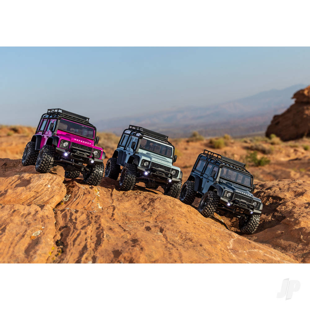 Traxxas TRX-4M Land Rover Defender 1:18 4WD Electric Trail Crawler, Black (+ TQ, ECM-2.5, Titan 87T, 750mAh LiPo, USB Charger, Clipless Body)-14