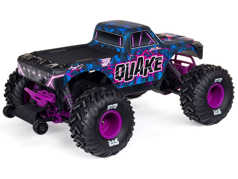 Arrma 1/10 QUAKE 223S DSC 2WD RTR Brushless Monster Truck, Purple-2