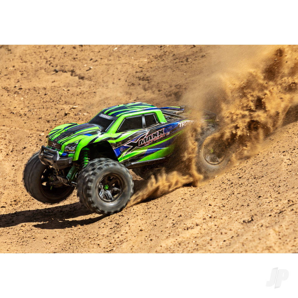 Traxxas X-Maxx Ultimate 1:6 8S 4WD Electric Monster Truck, GreenX (+ TQi 2-ch Link, VXL-8s, Velineon 1200XL, TSM)-6