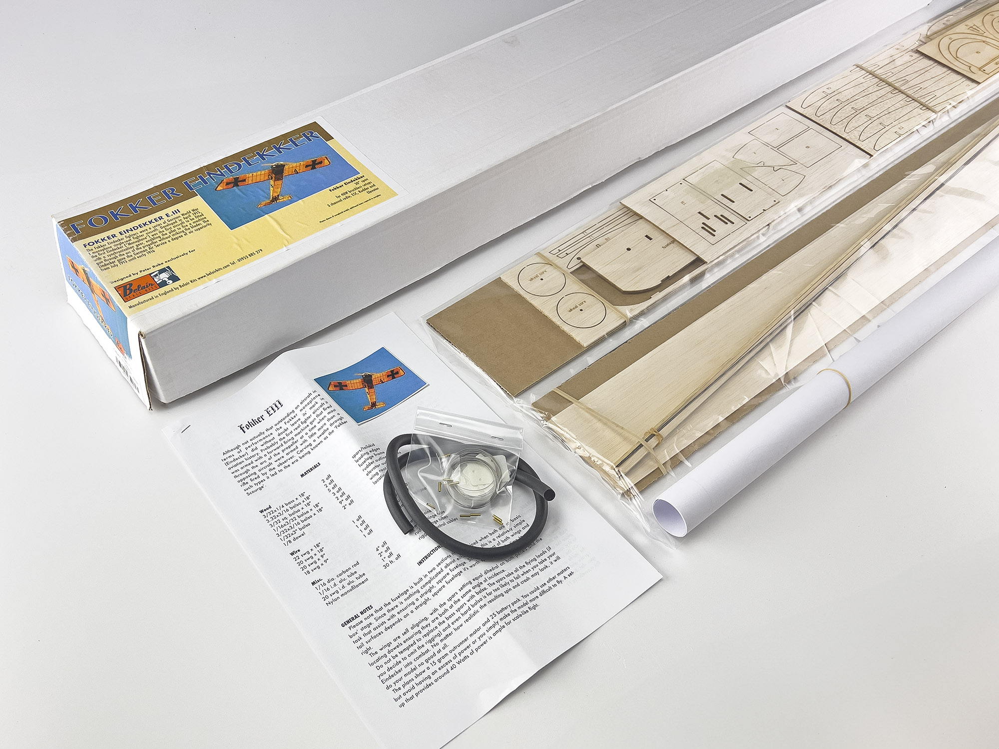 Fokker E-111 Eindekker - electric scale kit-5