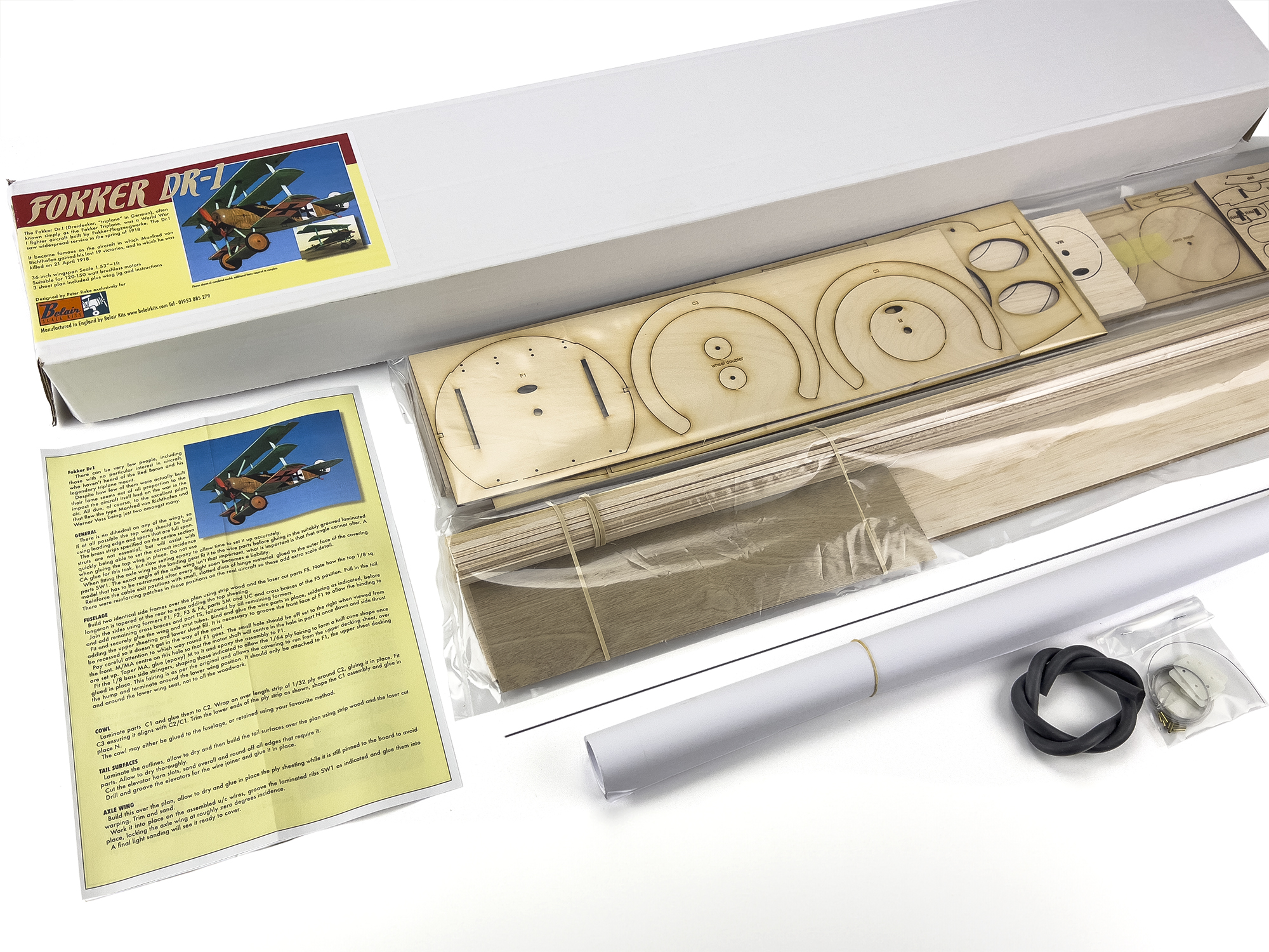 DR-1 Fokker Triplane electric scale kit-5