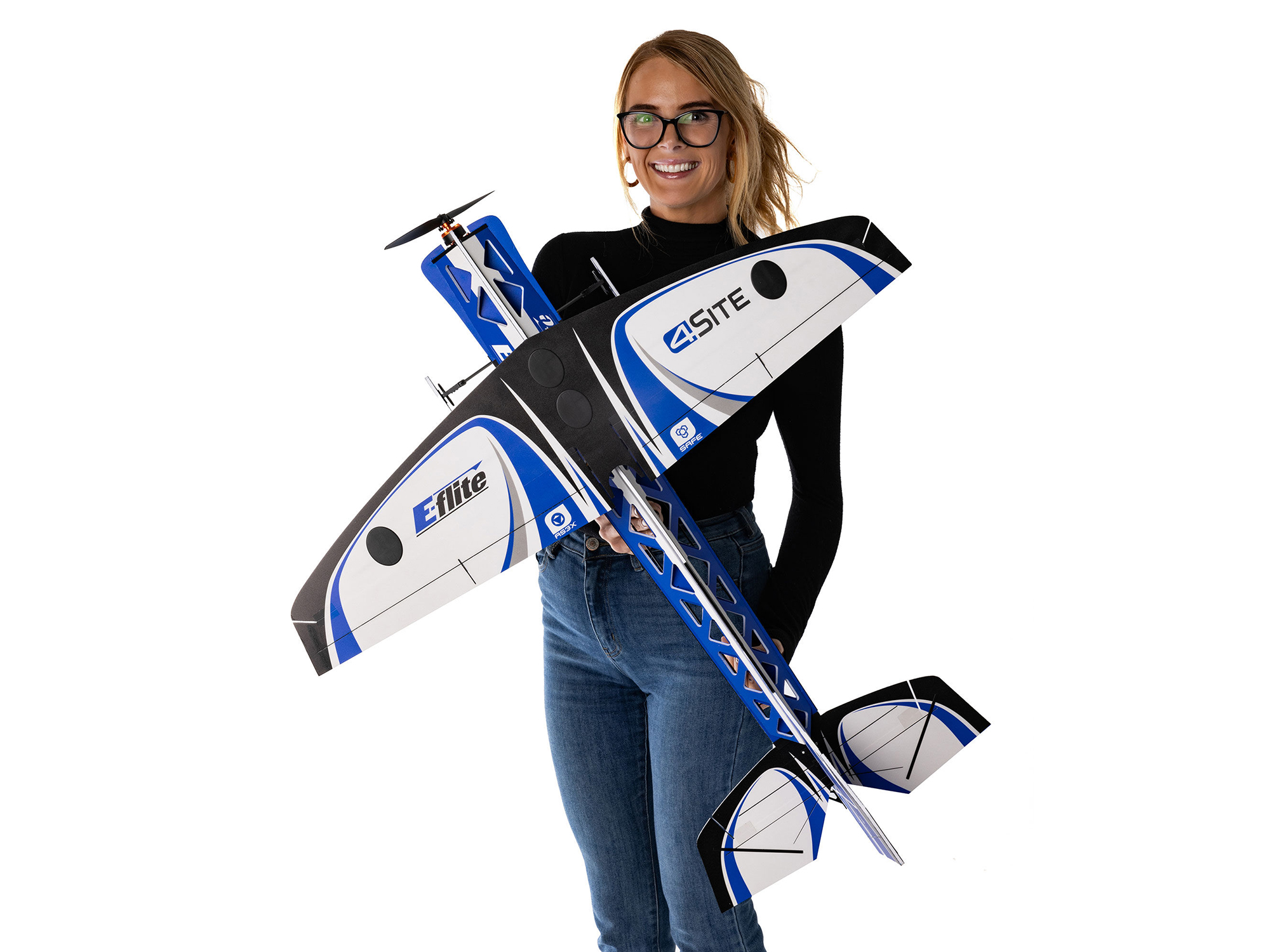 4-Site 3D FF (Flat Foamy) 800mm BNF Basic with AS3X+ & SAFE-22