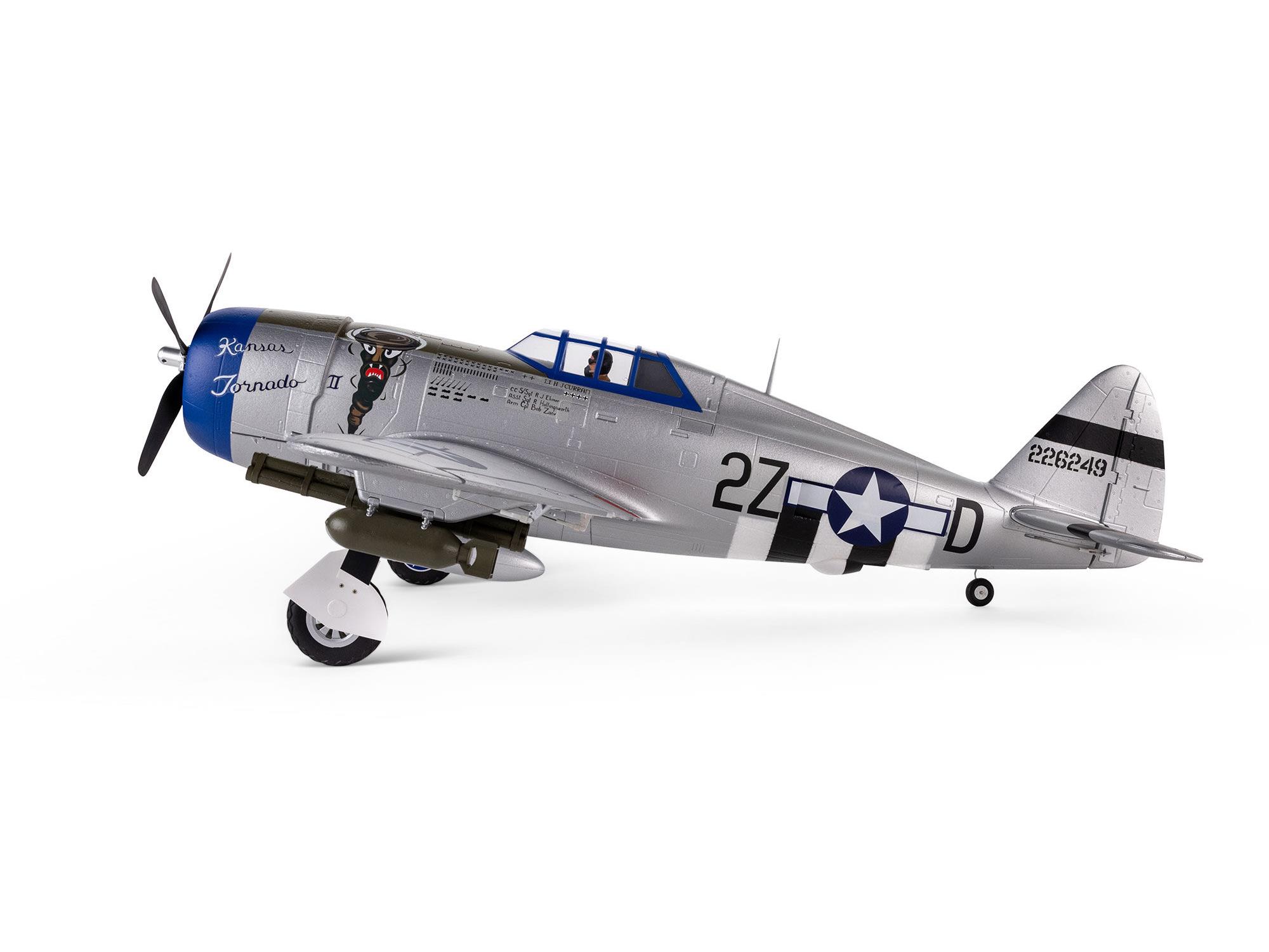 P-47 Razorback 1.2m BNF Basic with AS3X & SAFE Select-5
