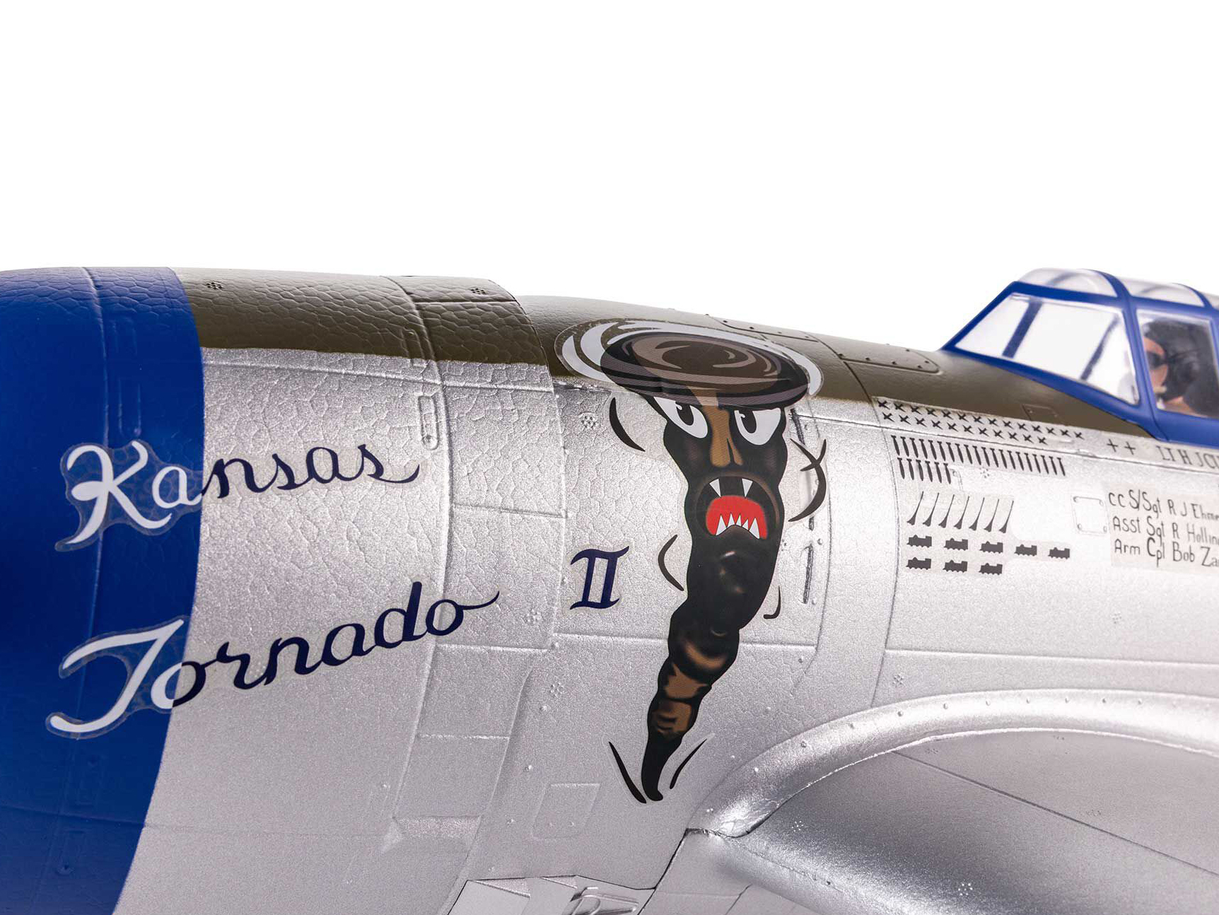 P-47 Razorback 1.2m BNF Basic with AS3X & SAFE Select-12