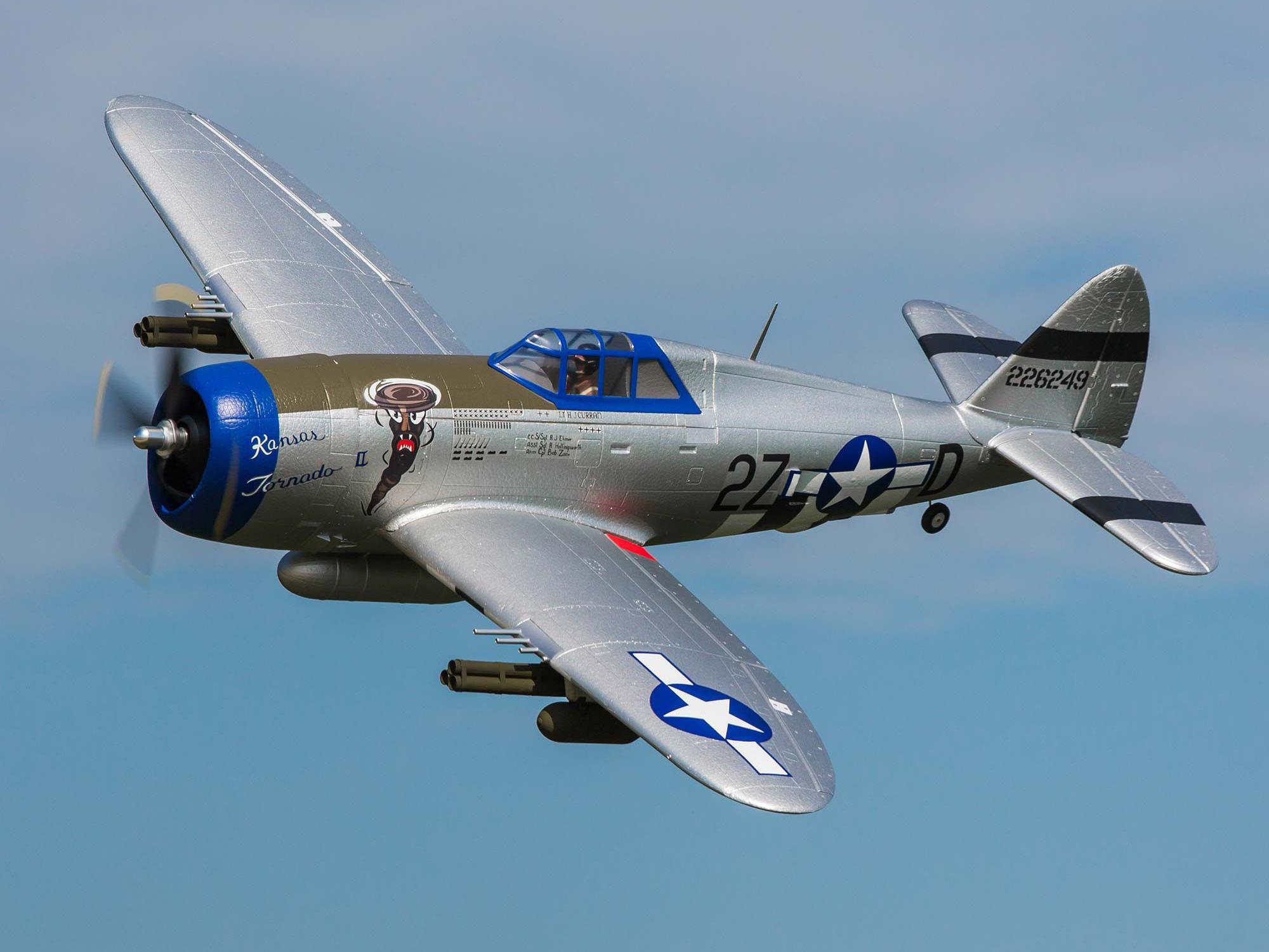 P-47 Razorback 1.2m BNF Basic with AS3X & SAFE Select-20