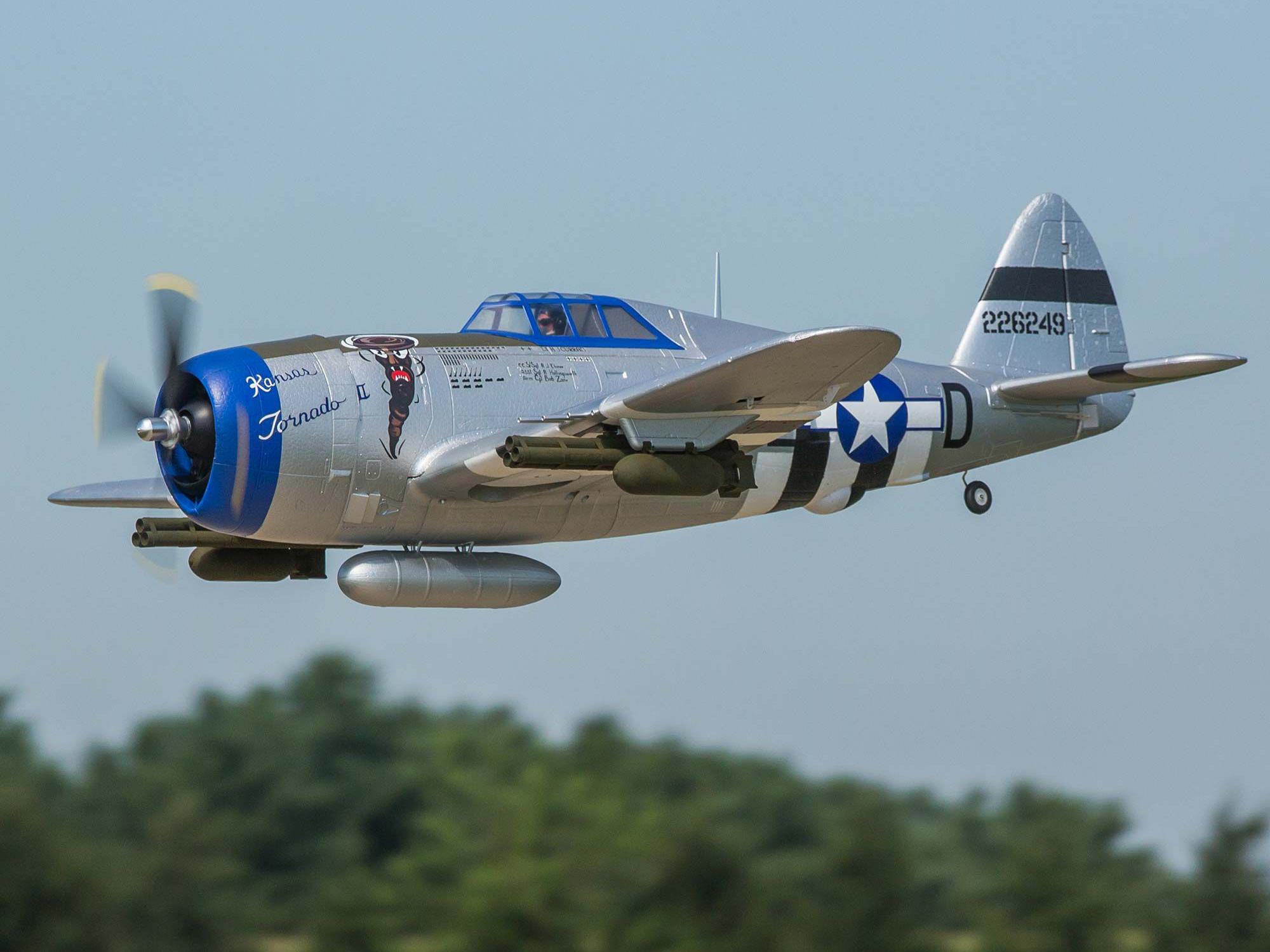 P-47 Razorback 1.2m BNF Basic with AS3X & SAFE Select-22