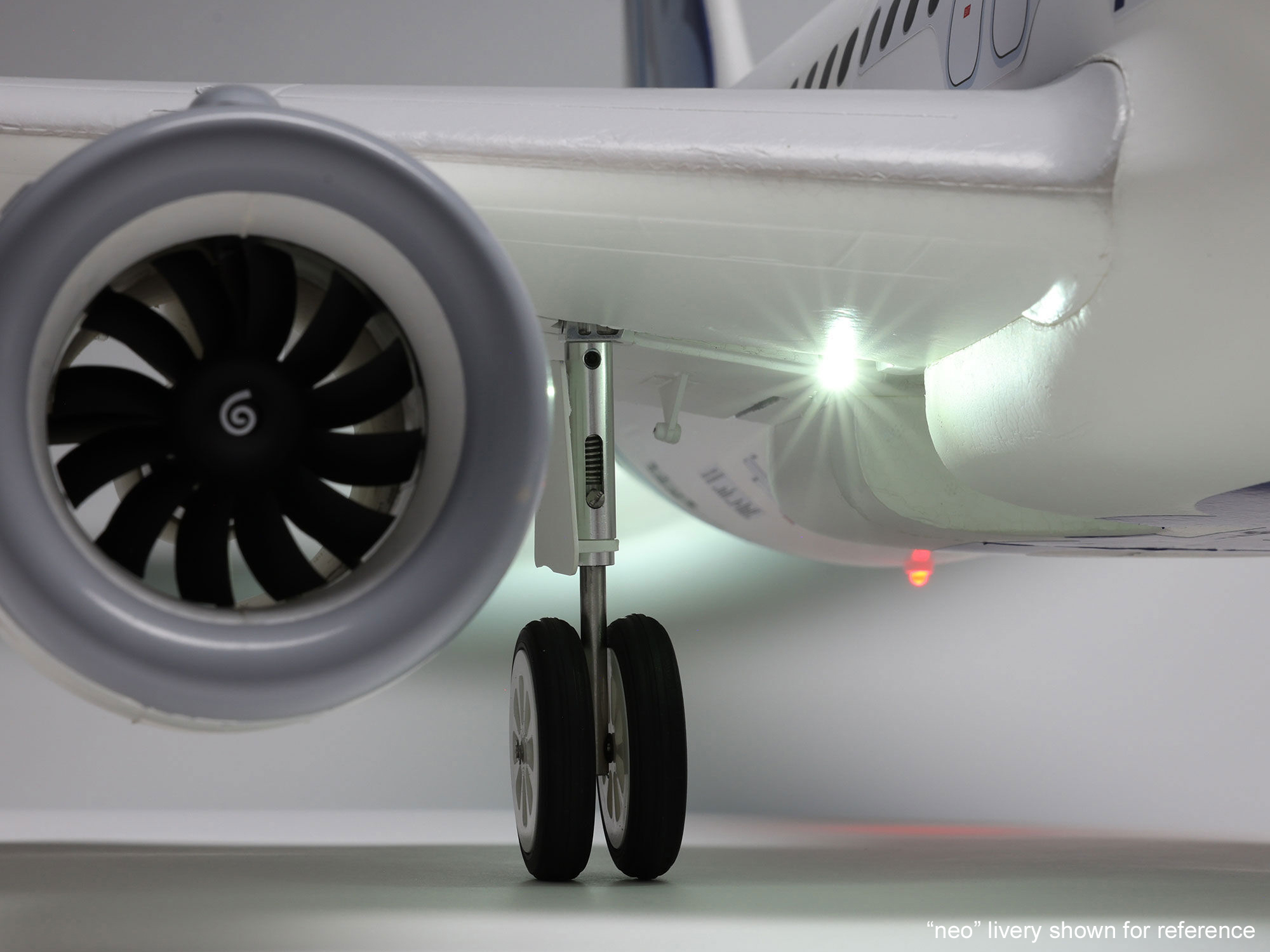 Airbus A320neo Twin 64mm EDF BNF Basic w/AS3X+ SAFE White-15