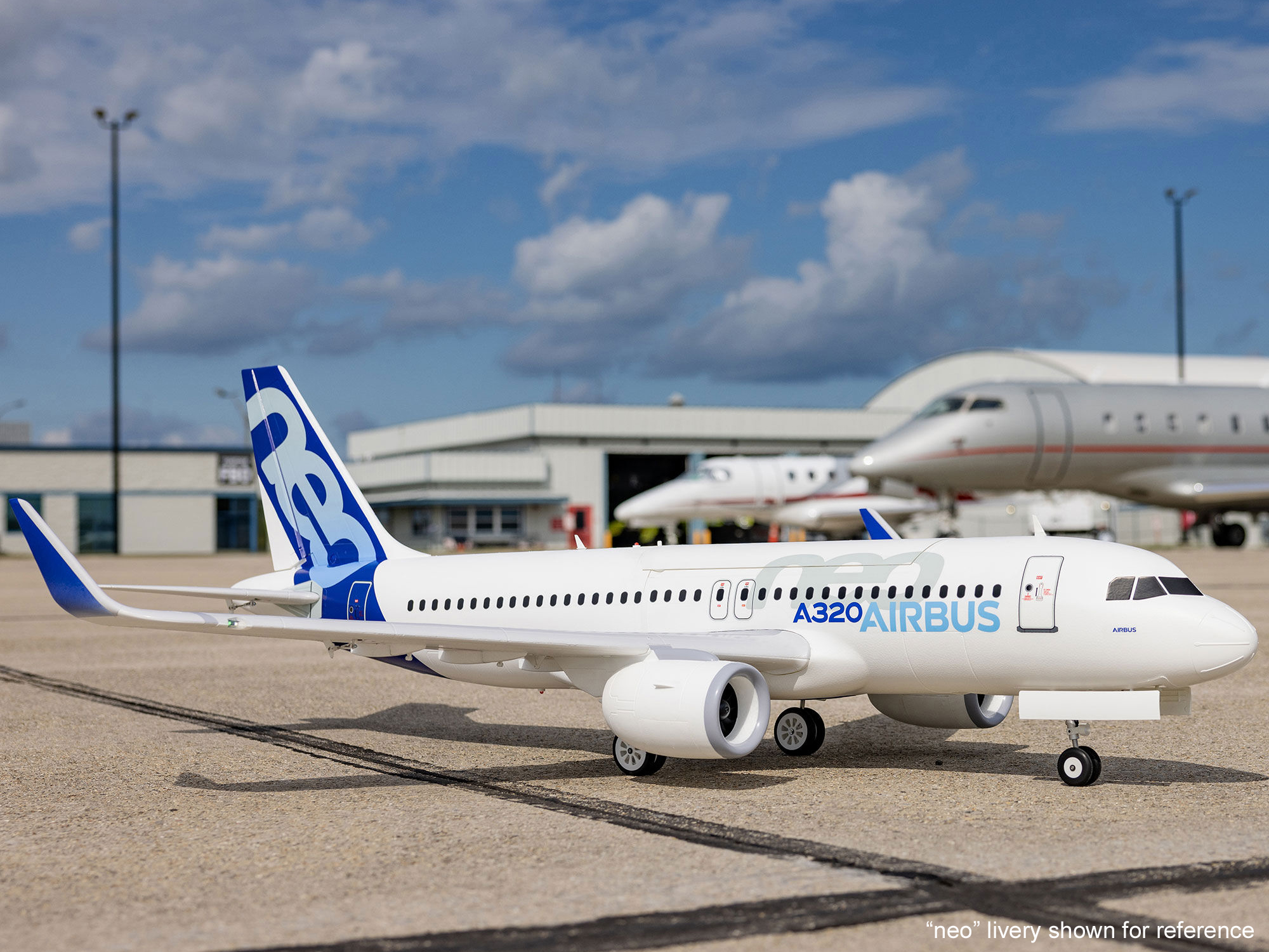 Airbus A320neo Twin 64mm EDF BNF Basic w/AS3X+ SAFE White-16