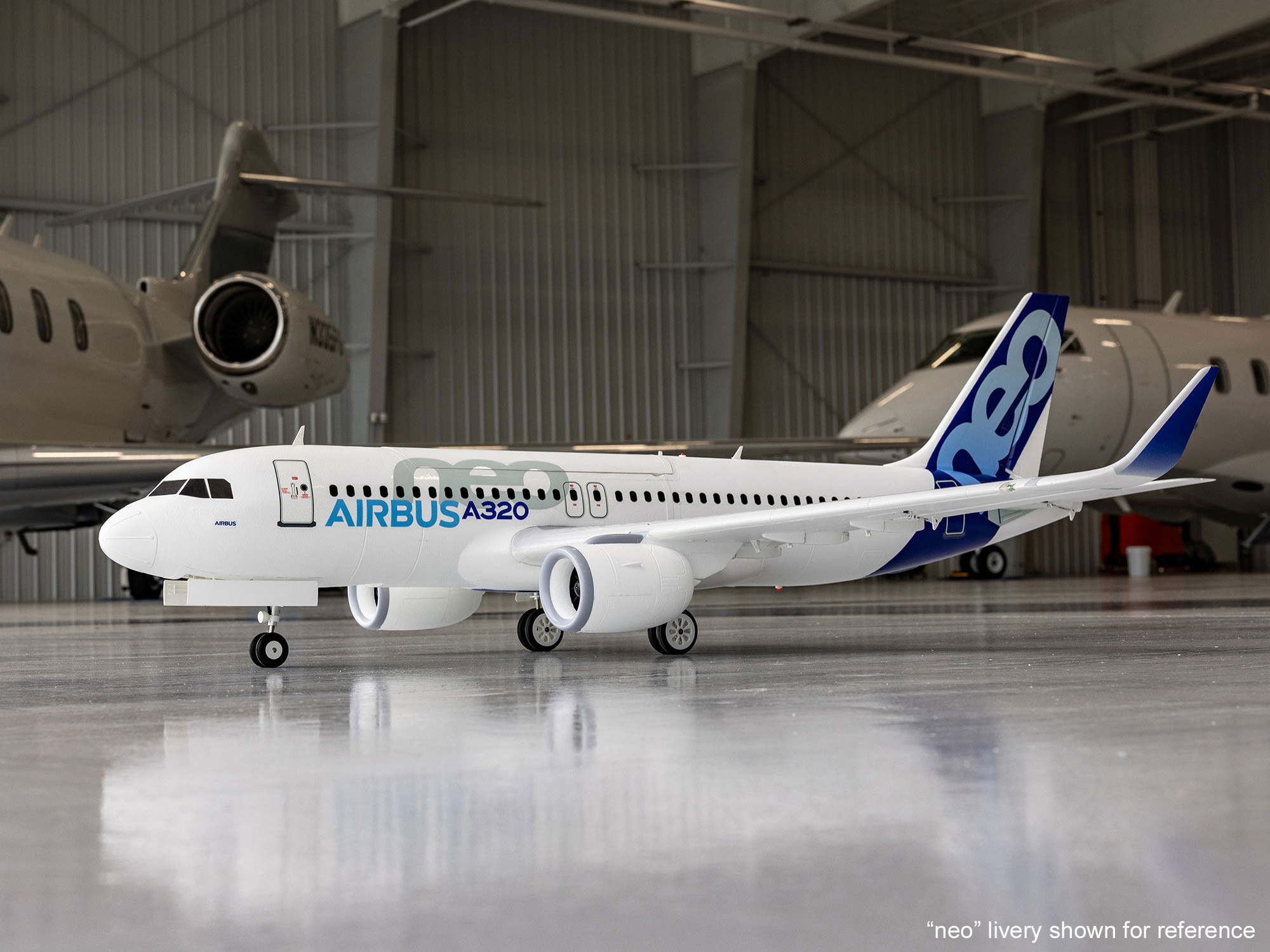 Airbus A320neo Twin 64mm EDF BNF Basic w/AS3X+ SAFE White-19