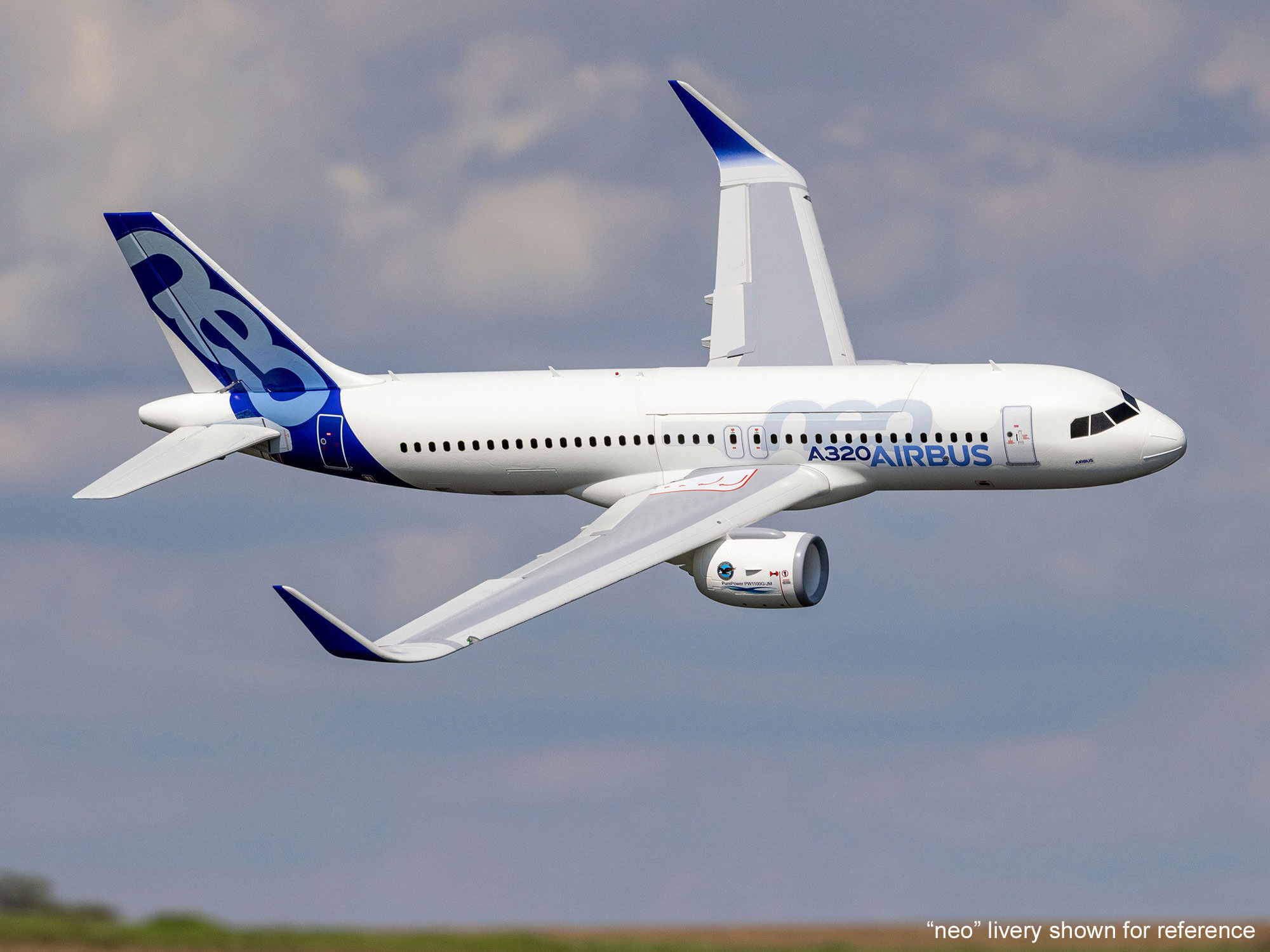 Airbus A320neo Twin 64mm EDF BNF Basic w/AS3X+ SAFE White-23