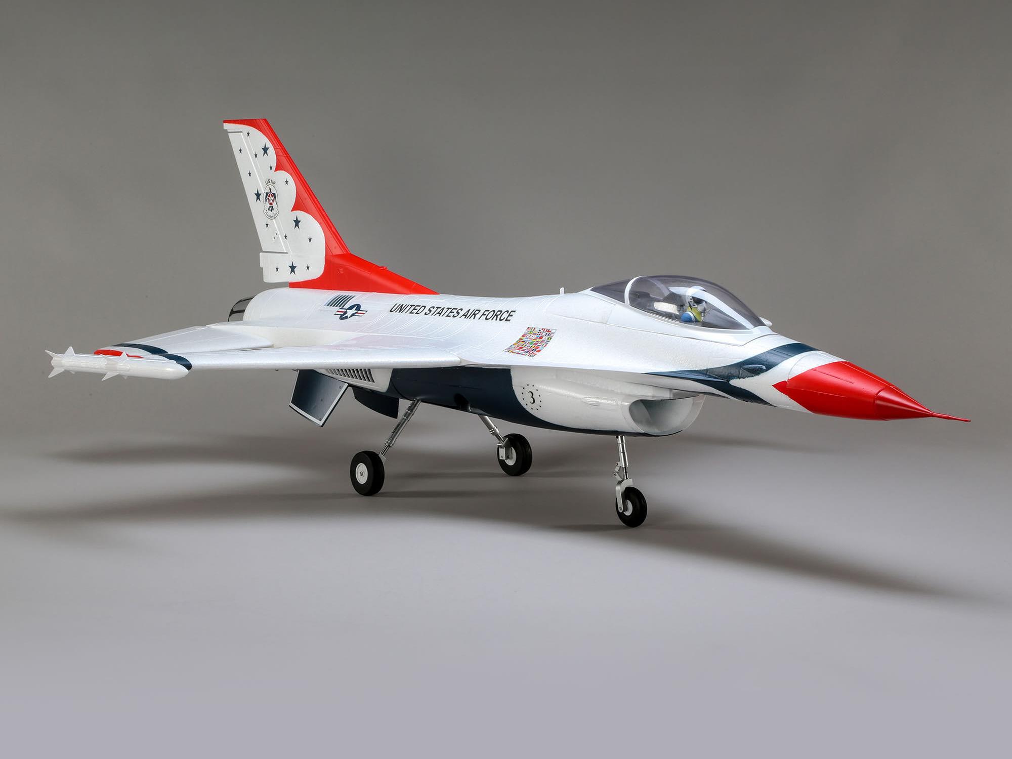 F-16 Thunderbirds 70mm EDF Jet BNF Basic with AS3X and SAFE-4