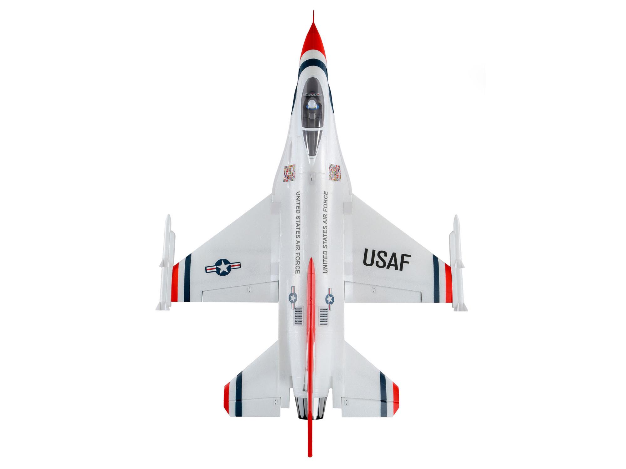 F-16 Thunderbirds 70mm EDF Jet BNF Basic with AS3X and SAFE-7