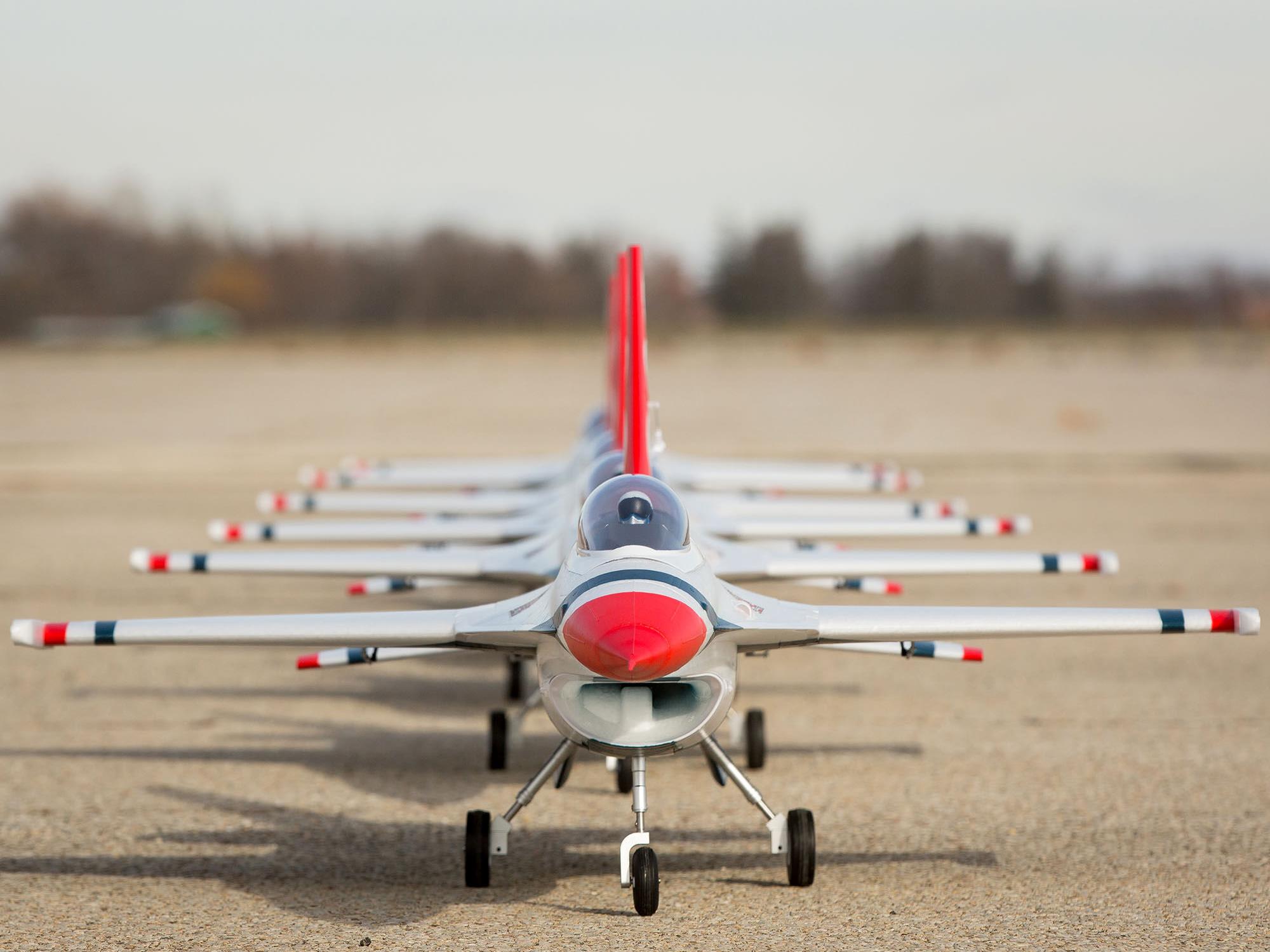 F-16 Thunderbirds 70mm EDF Jet BNF Basic with AS3X and SAFE-18