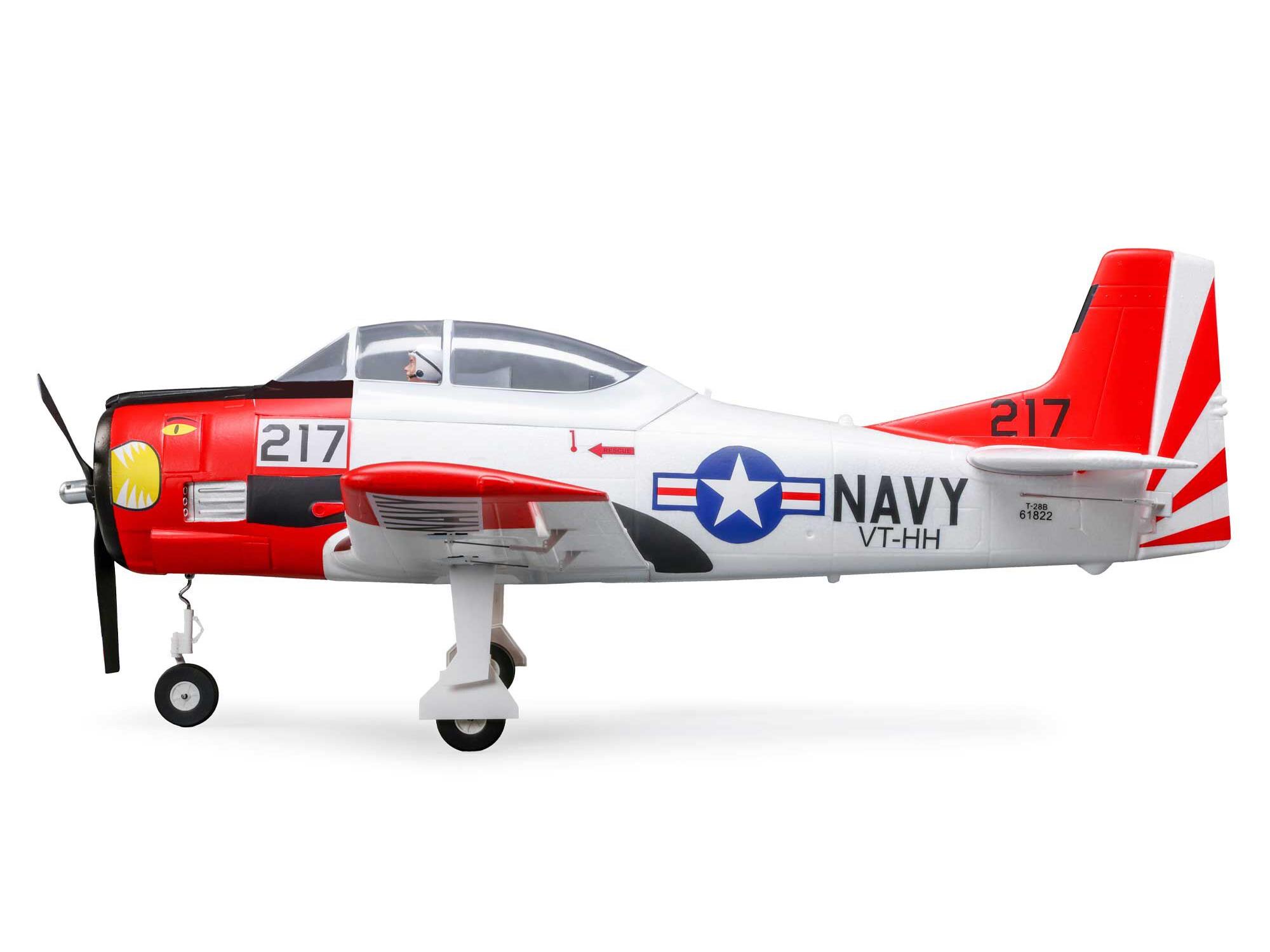 T-28 Trojan 1.2m BNF Basic with Smart-7