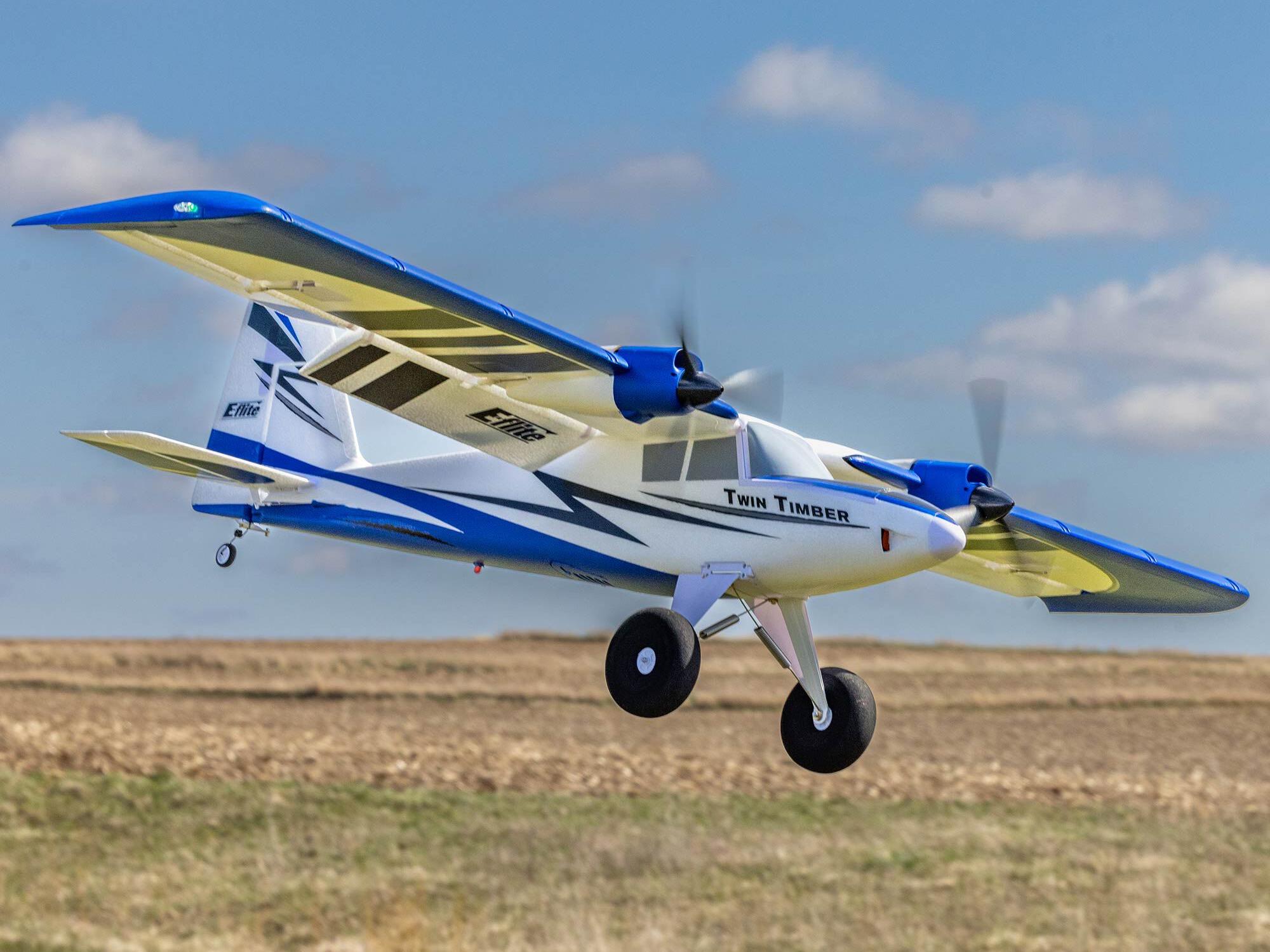 Twin Timber 1.6m BNF Basic with AS3X and SAFE Select-16