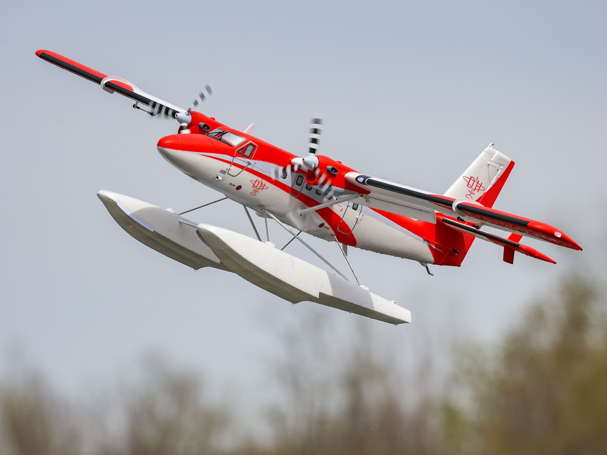 DHC-6 Twin Otter 1.4m BNF Basic Combo with Floats-20