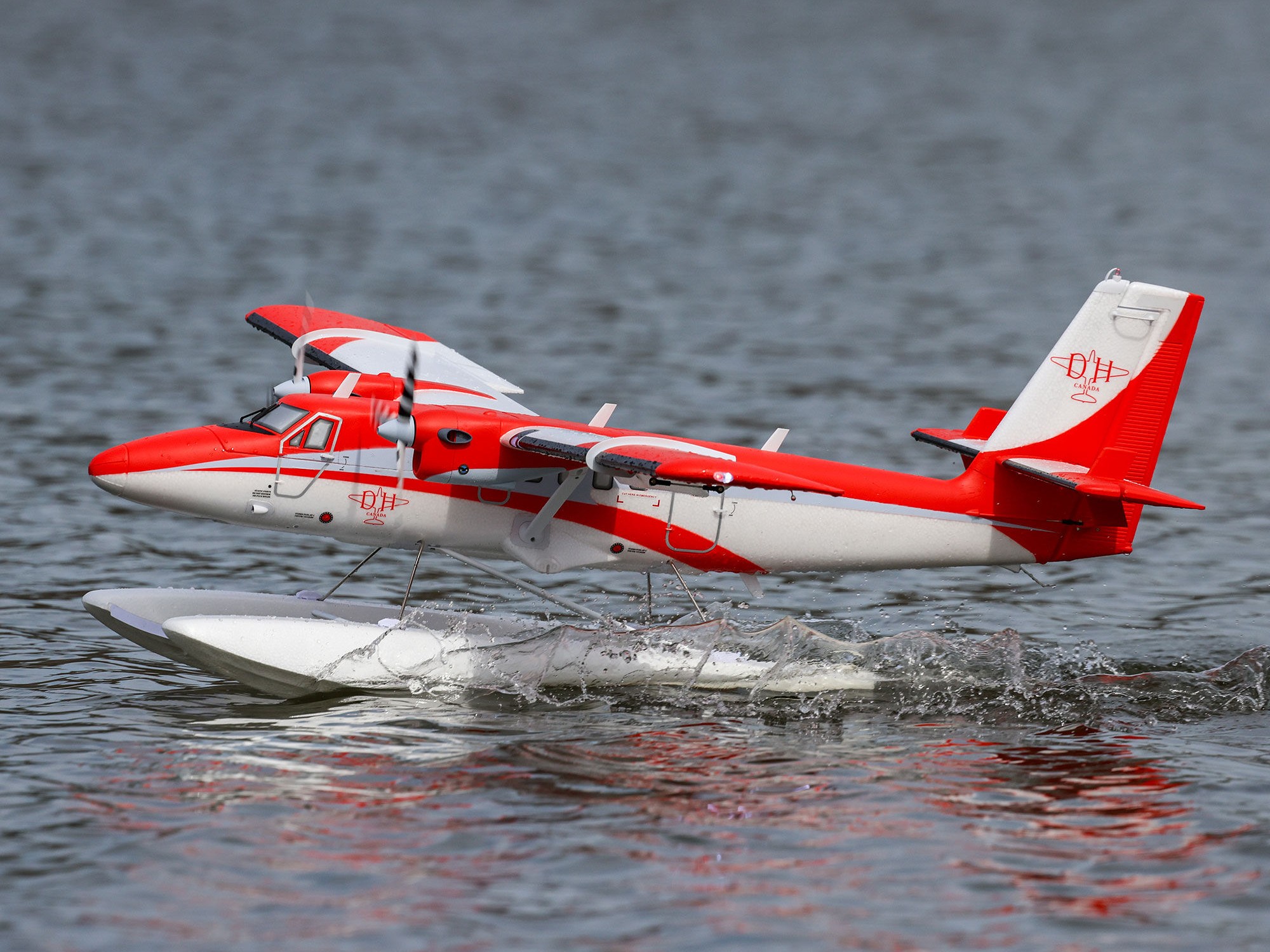 DHC-6 Twin Otter 1.4m BNF Basic Combo with Floats-21