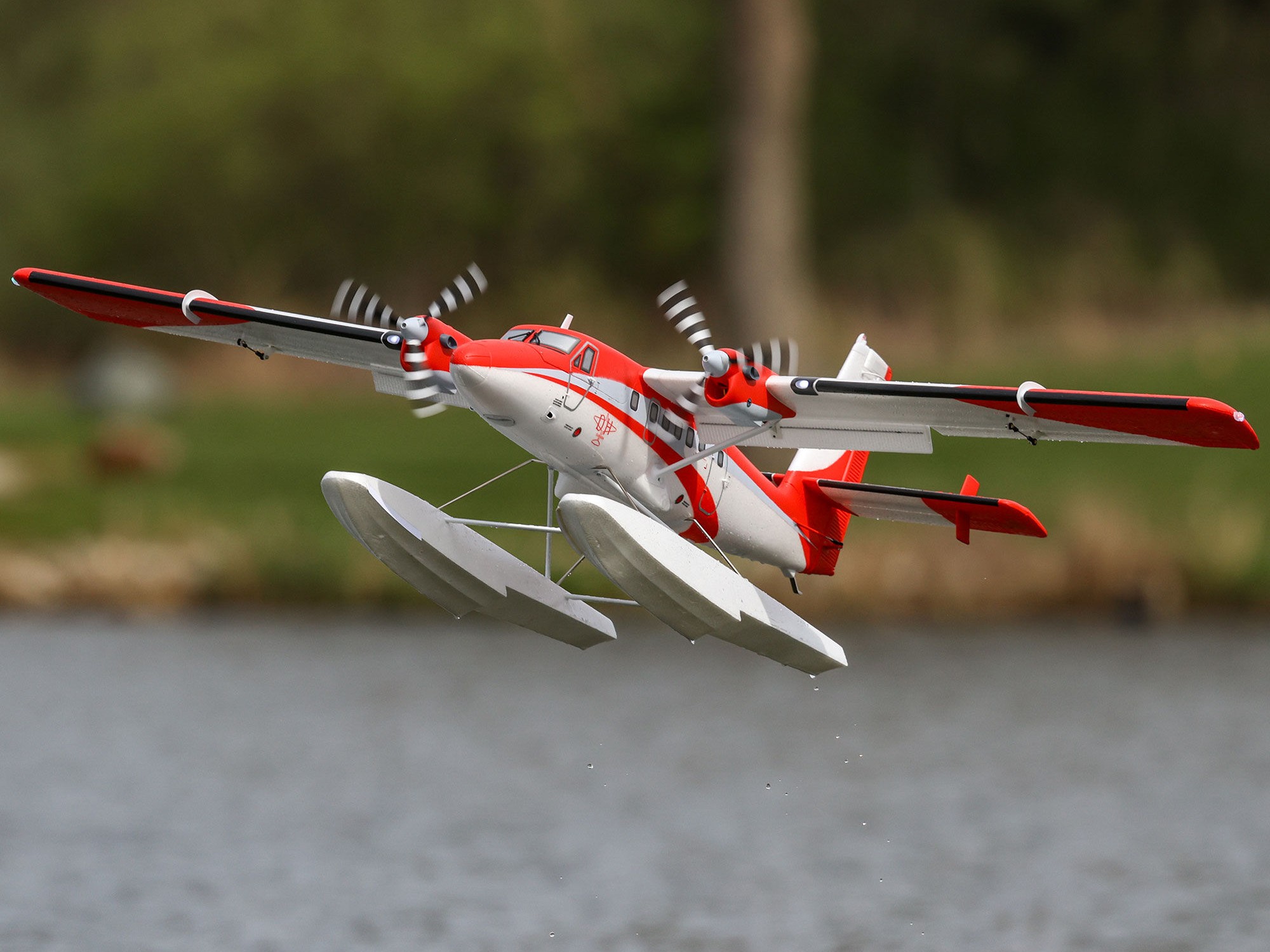 DHC-6 Twin Otter 1.4m PNP Combo with Floats-19