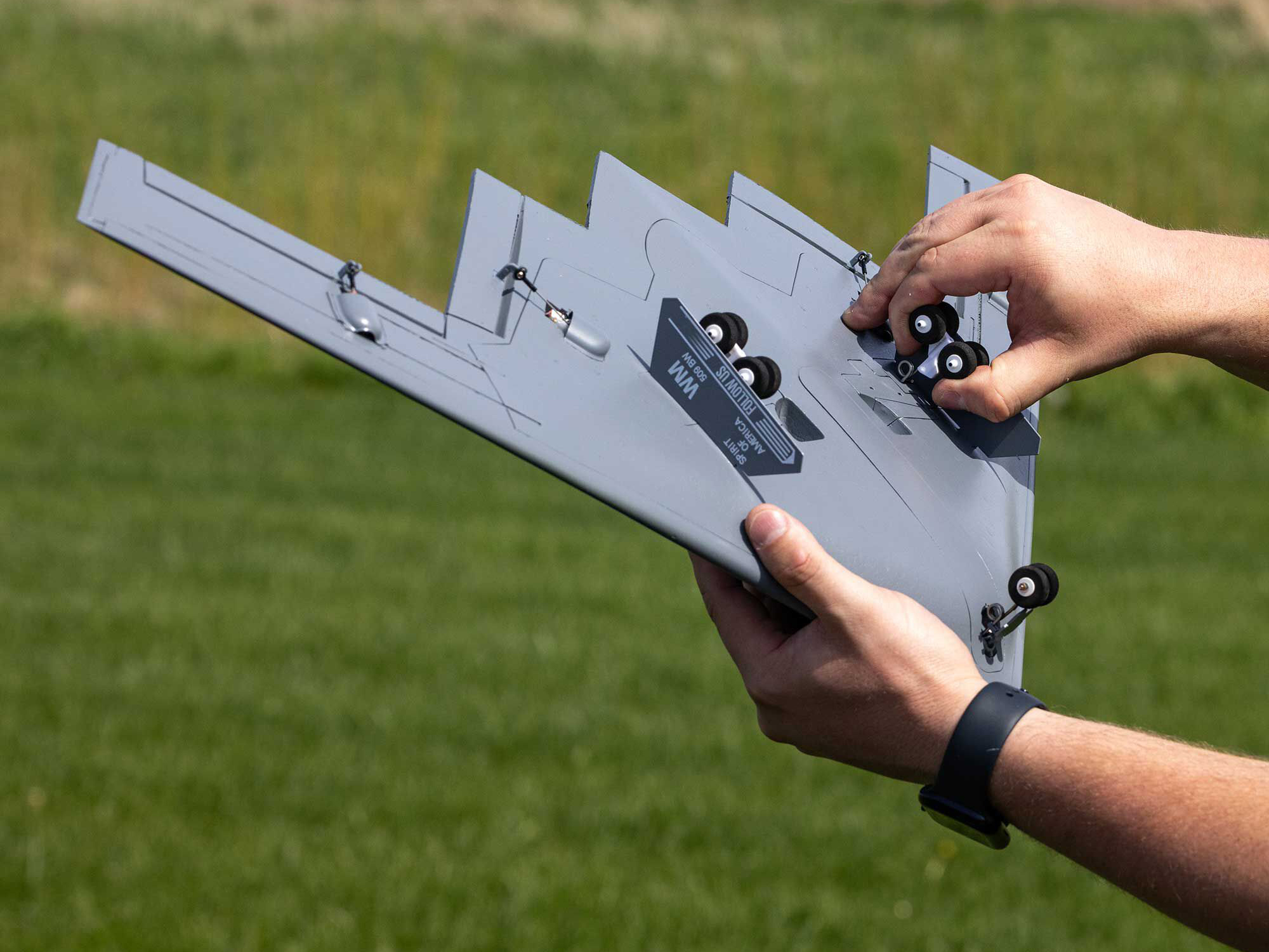 Micro B-2 Spirit of America Twin 30mm EDF BNF Basic-23