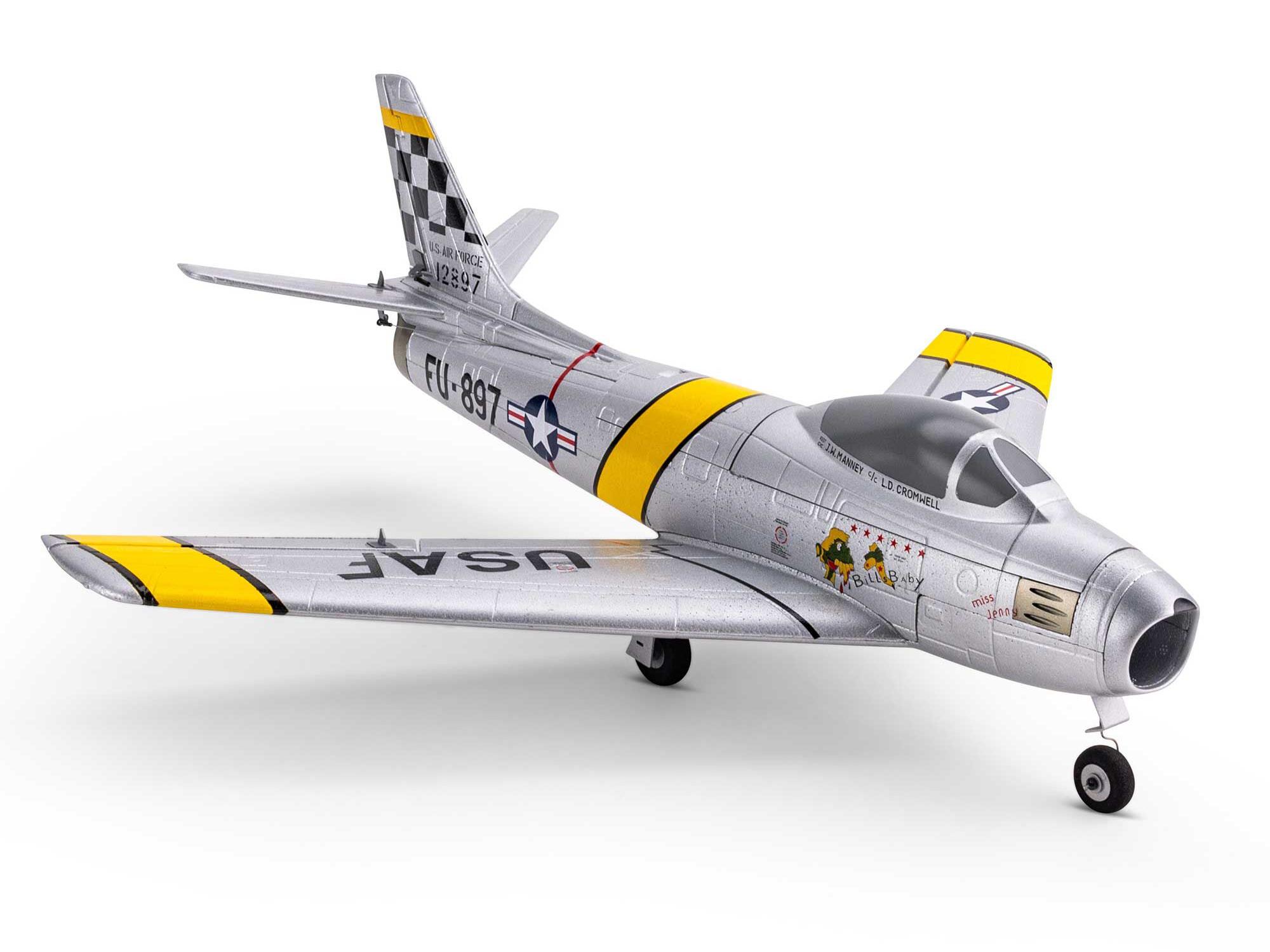 UMX F-86 Sabre 30mm EDF Jet BNF Basic with AS3X and SAFE Sel-7