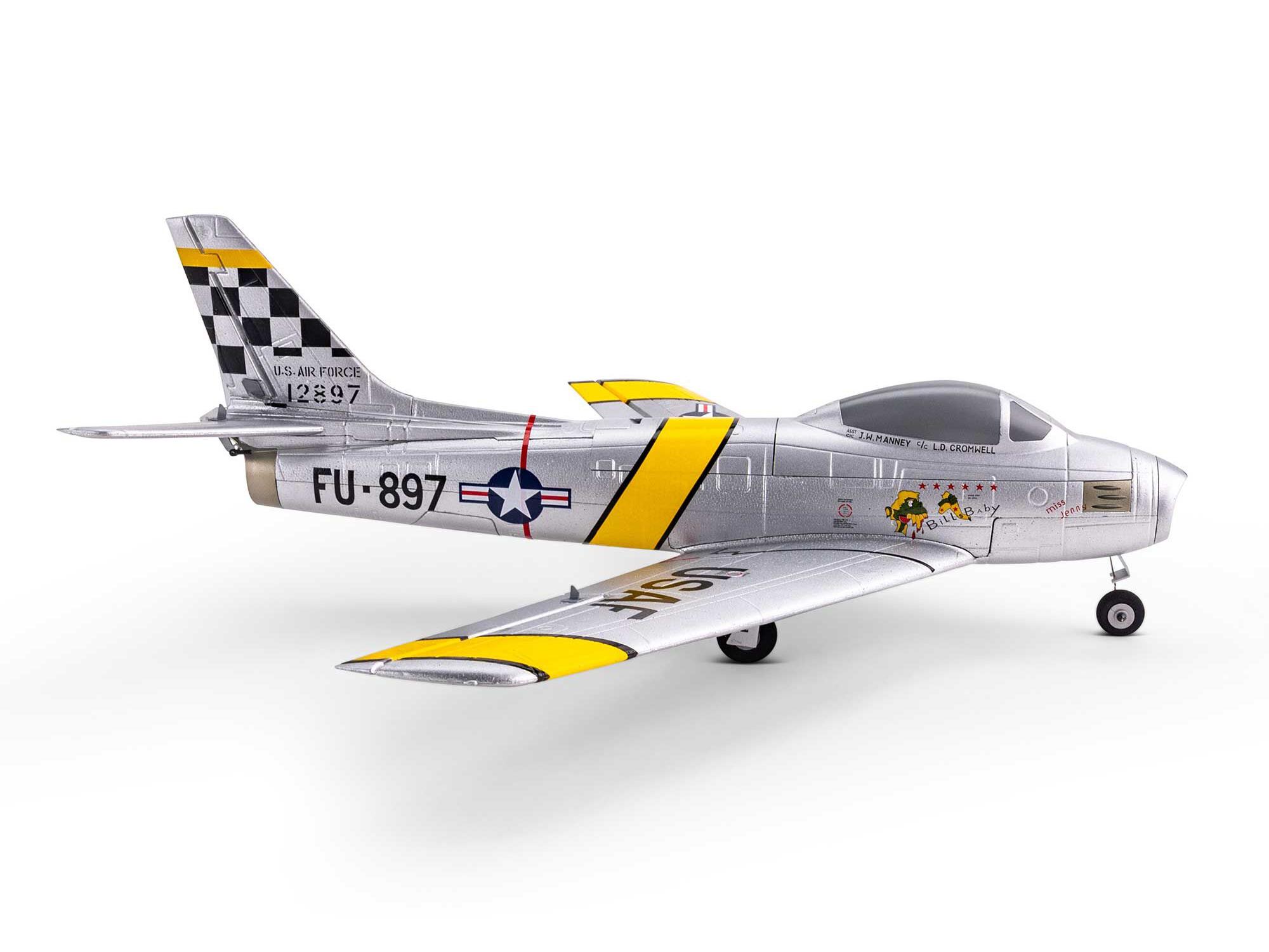 UMX F-86 Sabre 30mm EDF Jet BNF Basic with AS3X and SAFE Sel-8