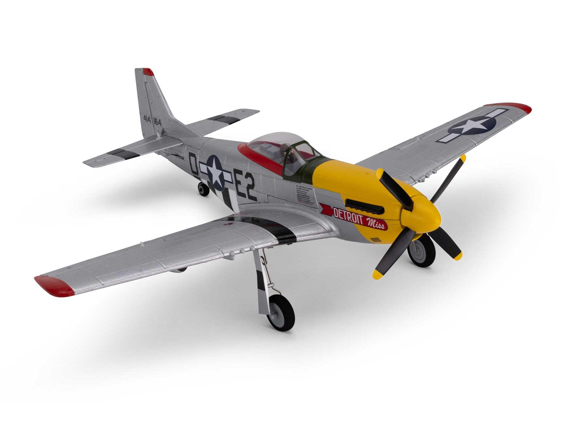 UMX P-51D Mustang "Detroit Miss" BNF Basic with AS3X and SAF-9