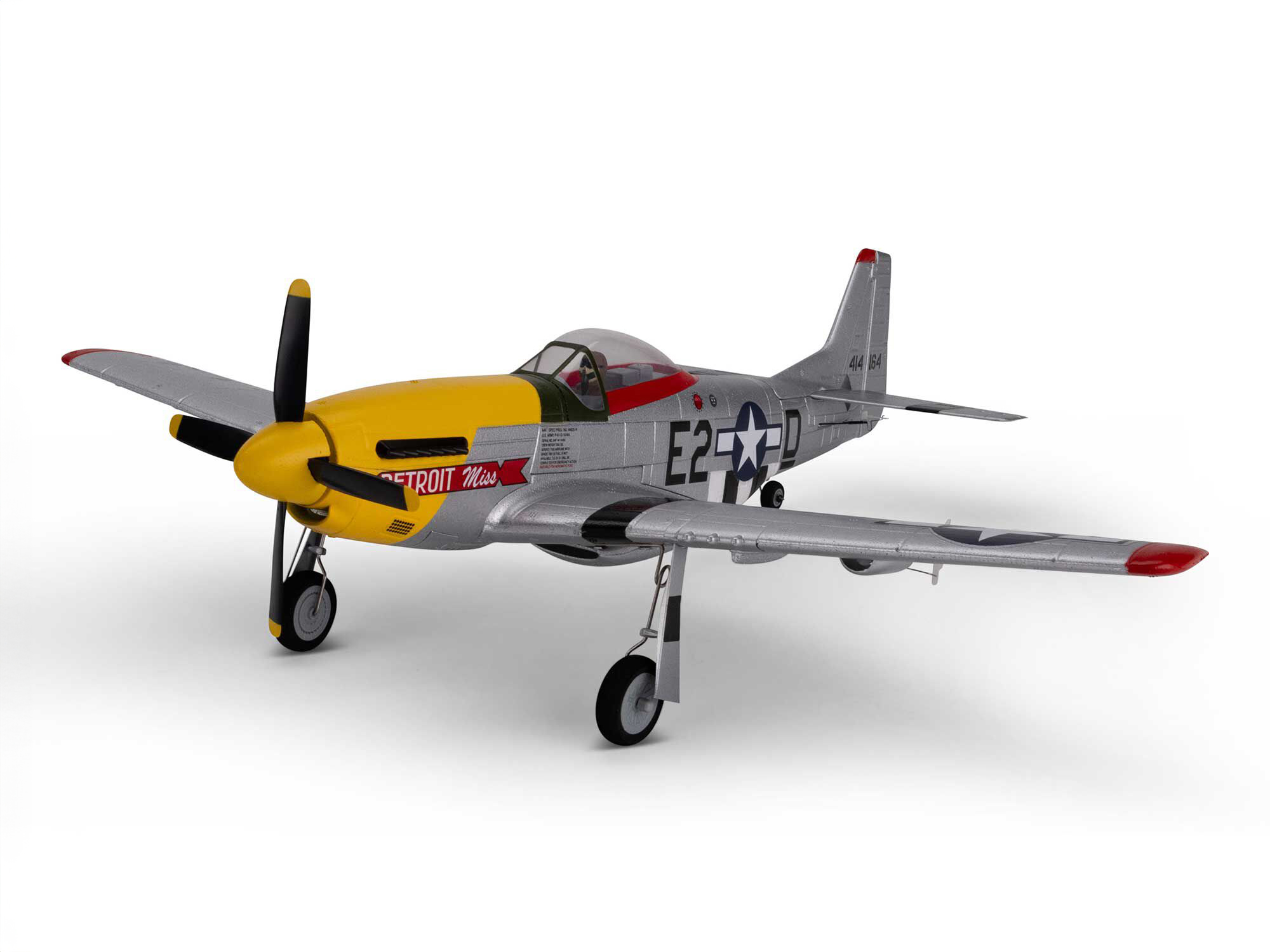 UMX P-51D Mustang "Detroit Miss" BNF Basic with AS3X and SAF-12