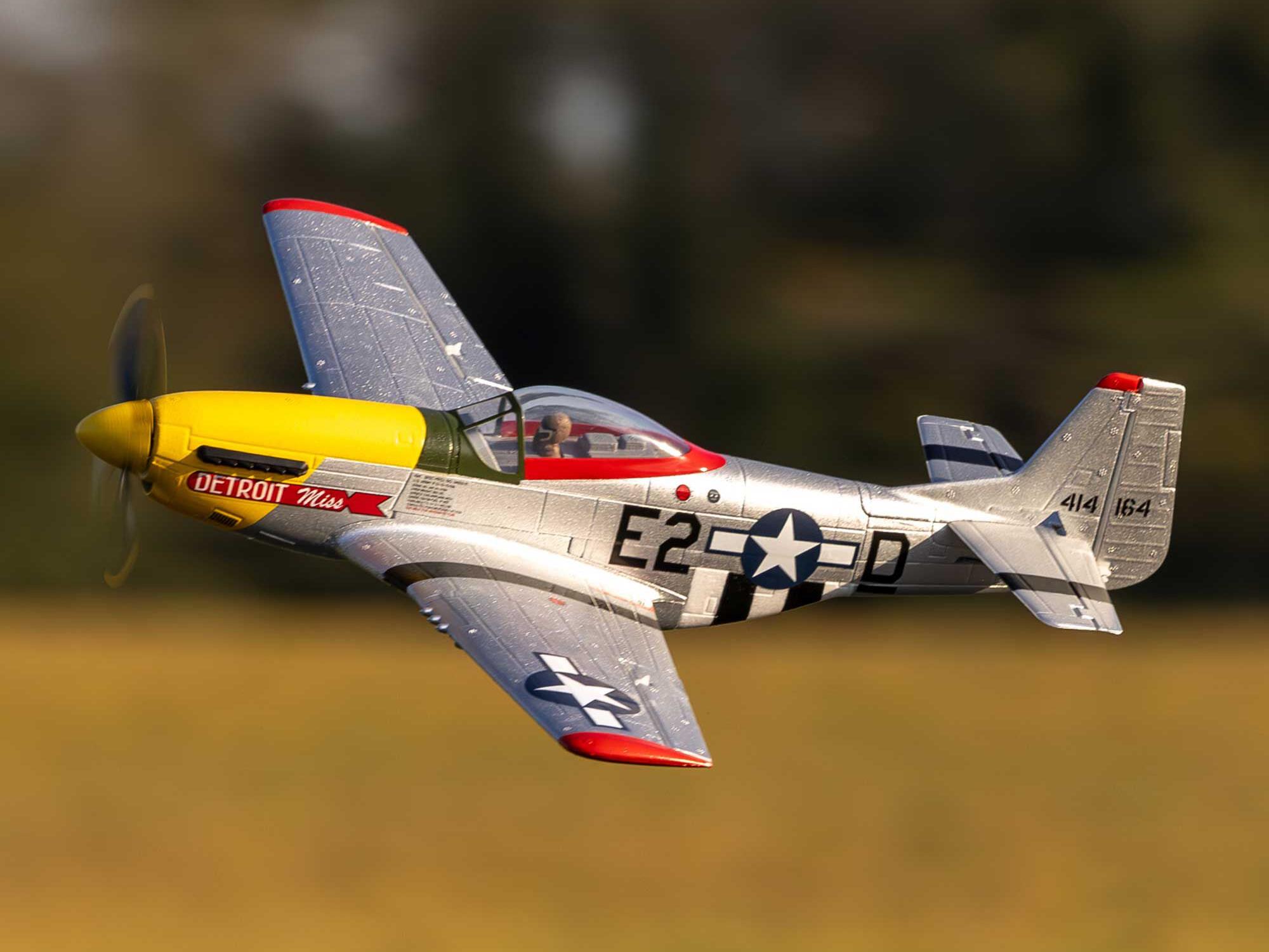 UMX P-51D Mustang "Detroit Miss" BNF Basic with AS3X and SAF-22
