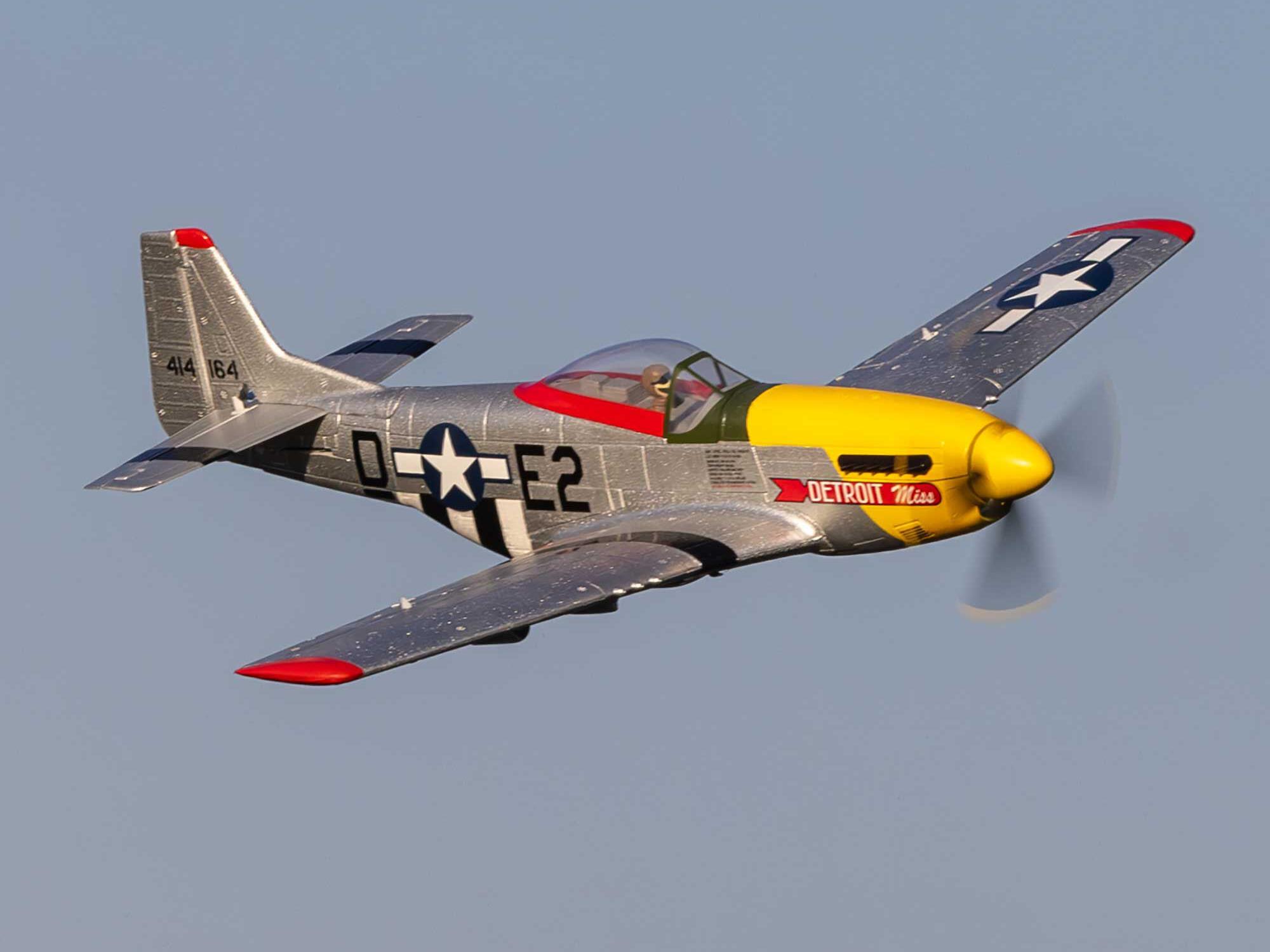 UMX P-51D Mustang "Detroit Miss" BNF Basic with AS3X and SAF-23