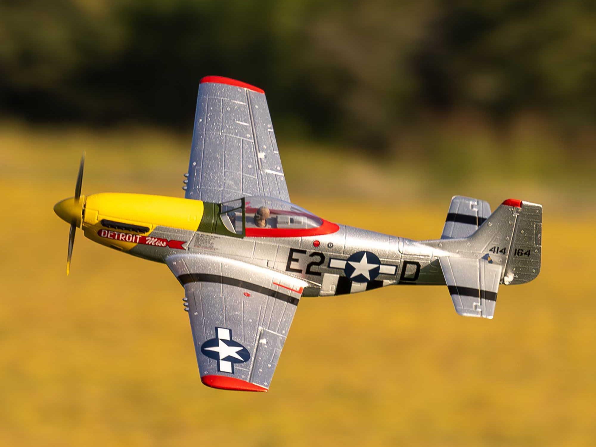 UMX P-51D Mustang "Detroit Miss" BNF Basic with AS3X and SAF-26