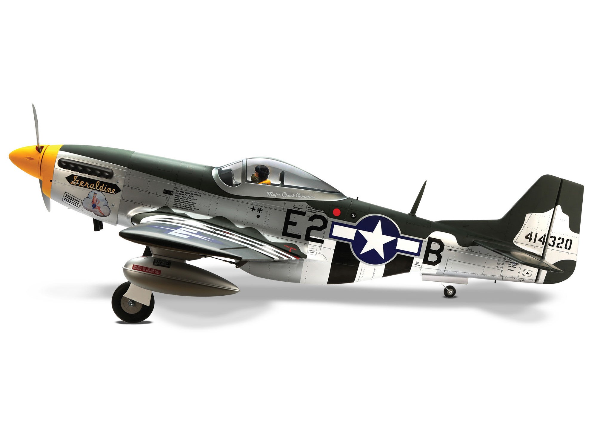 P-51D Mustang 20cc ARF, 69.5"-4